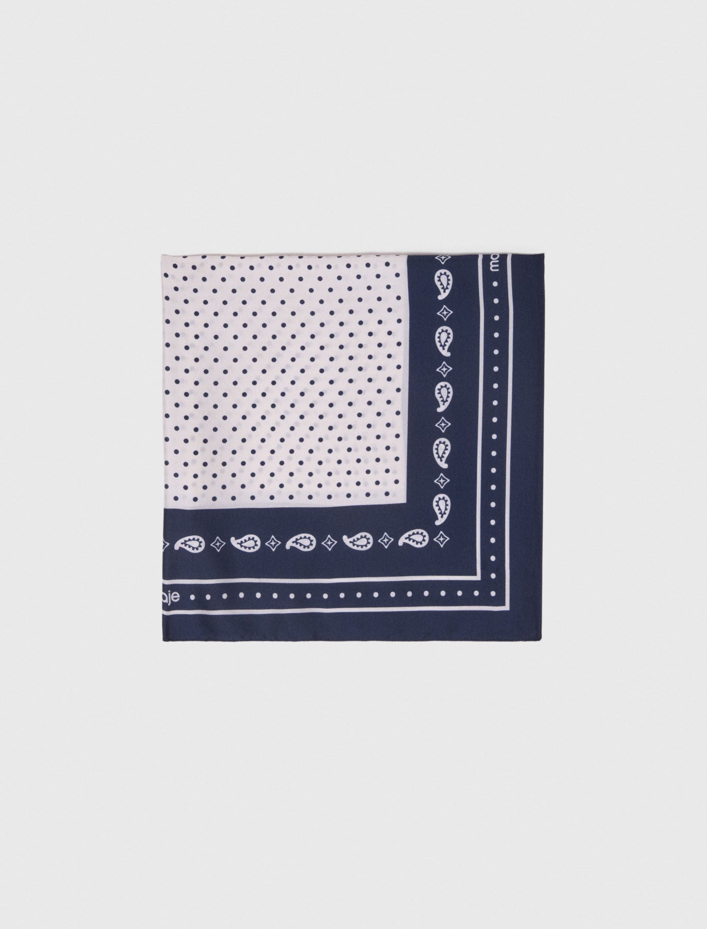 Maje 60x60 silk print bandana