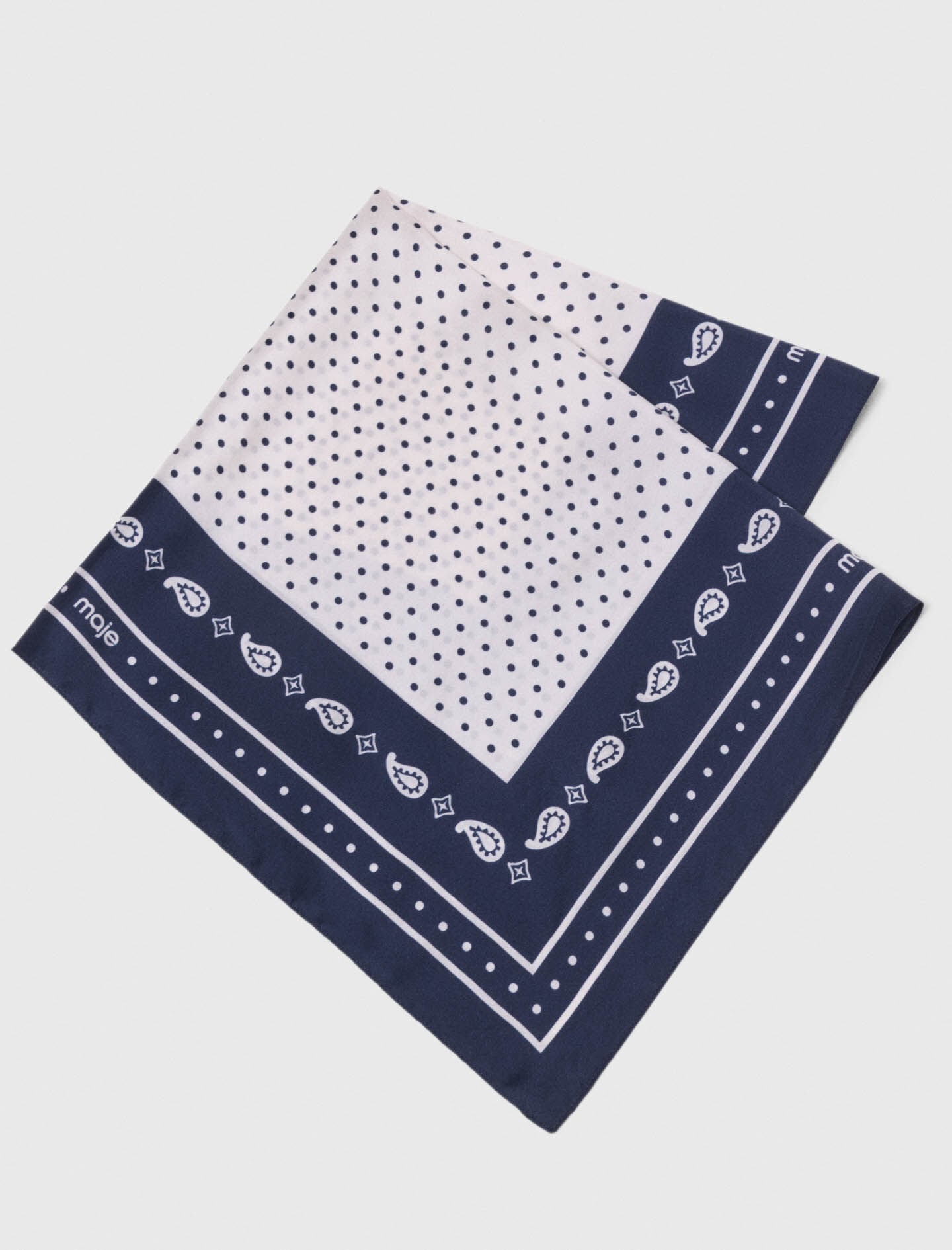 Maje 60x60 silk print bandana