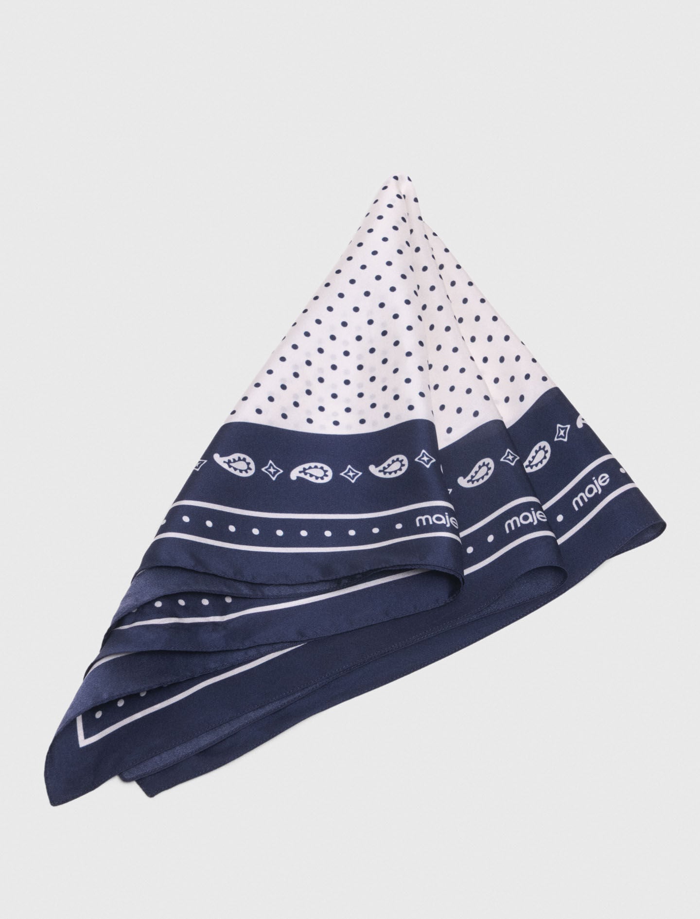 Maje 60x60 silk print bandana