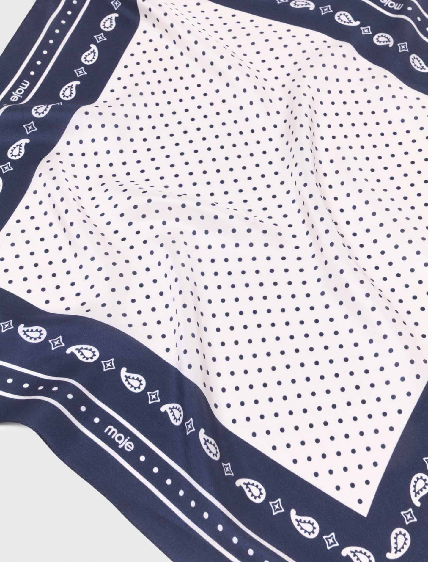 Maje 60x60 silk print bandana