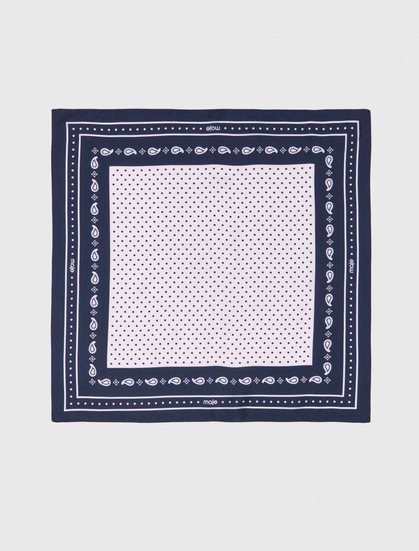 Maje 60x60 silk print bandana
