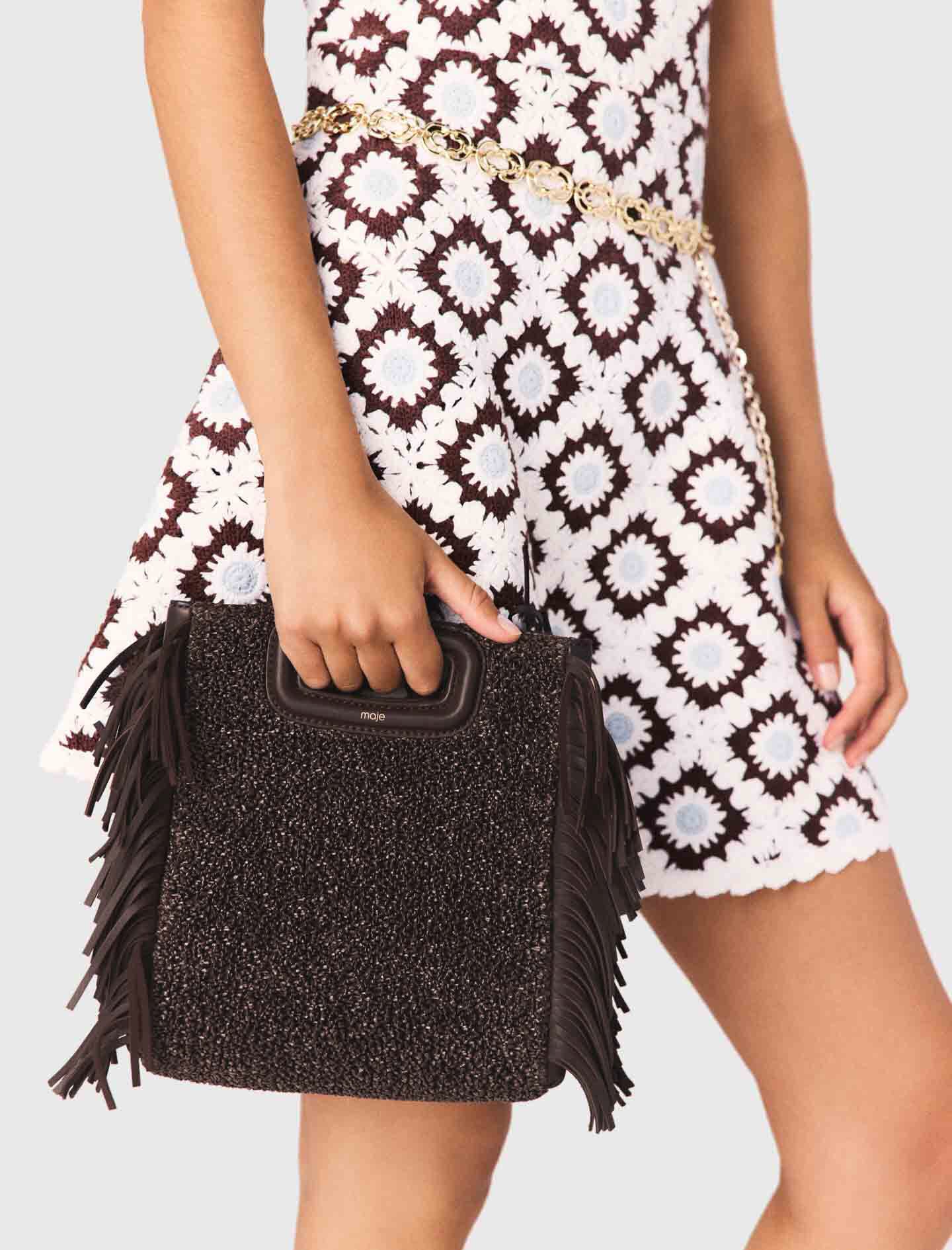 Maje M new raffia