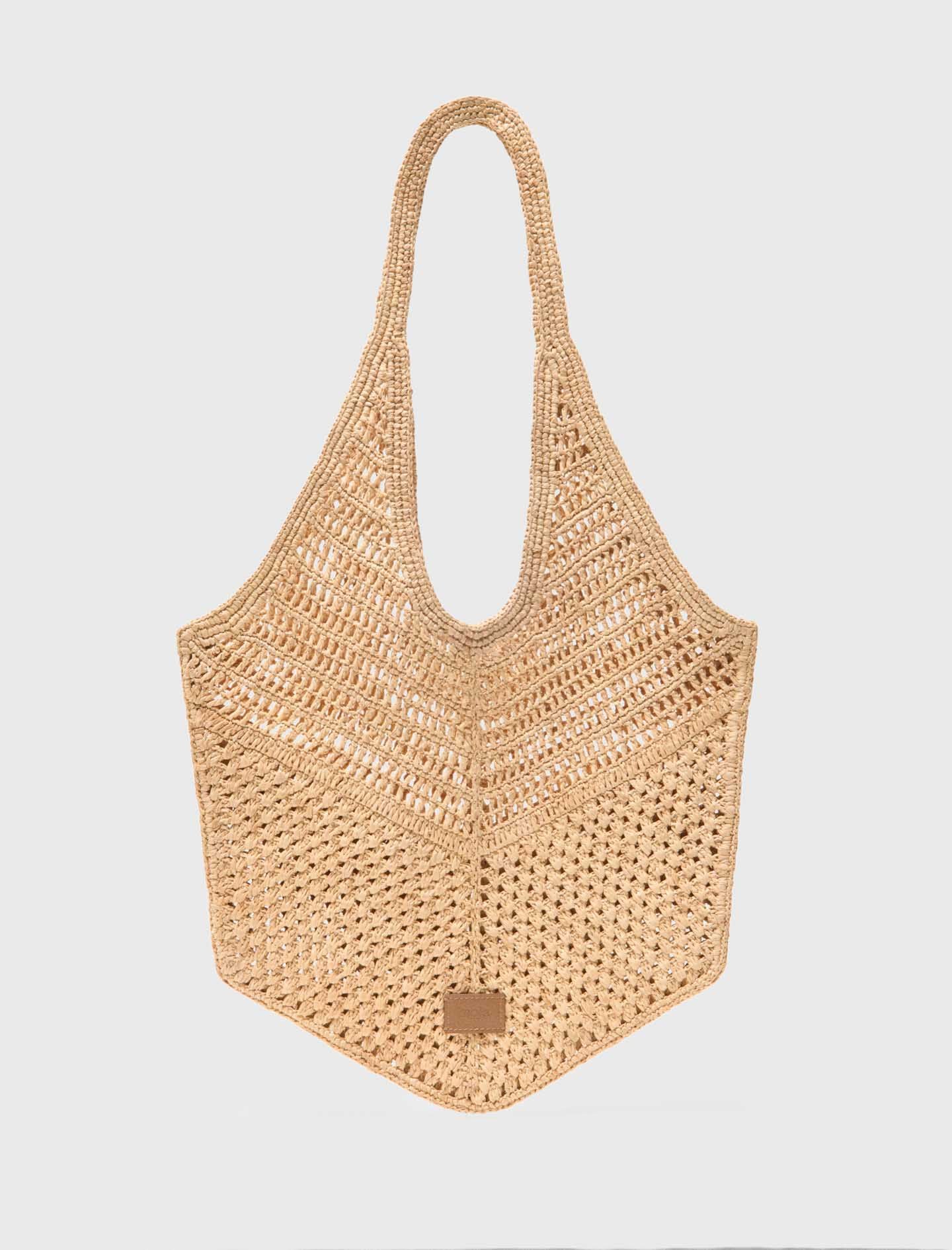 Maje Natural raffia bag