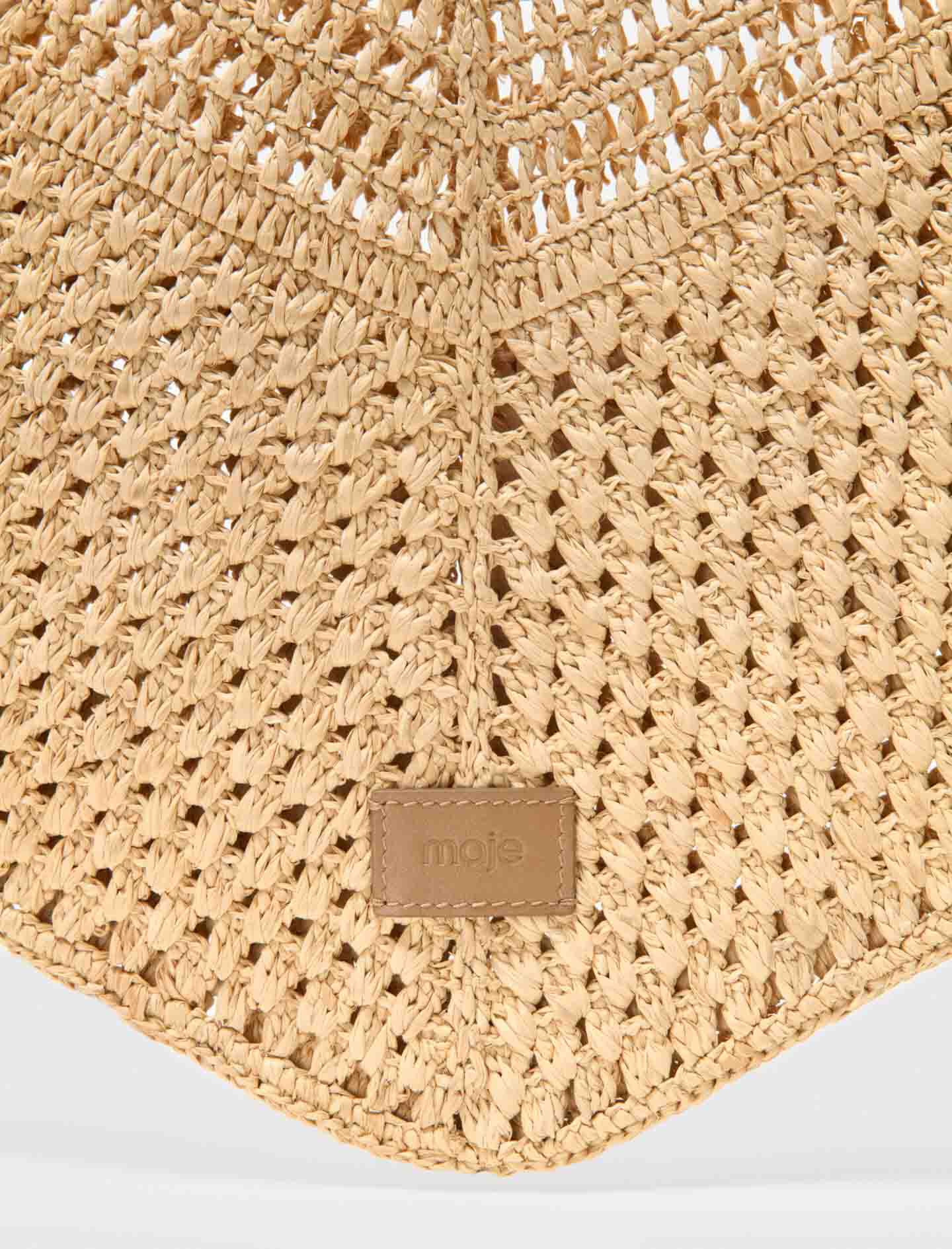 Maje Natural raffia bag