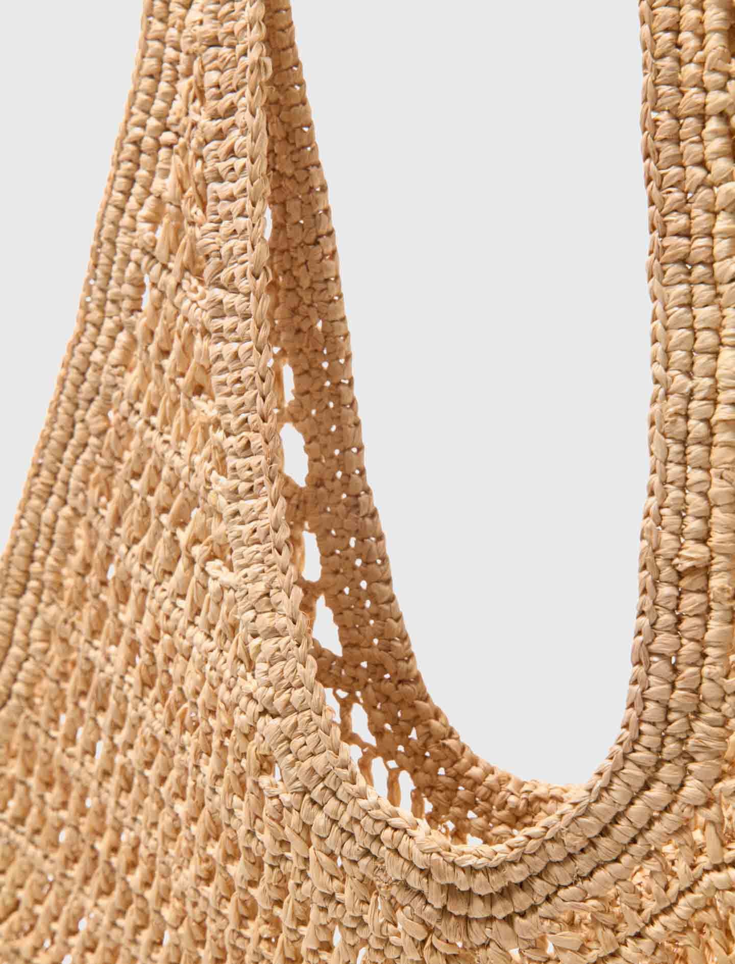 Maje Natural raffia bag