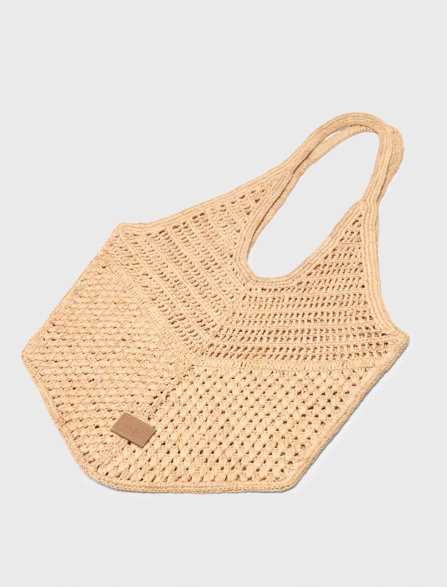 Maje Natural raffia bag