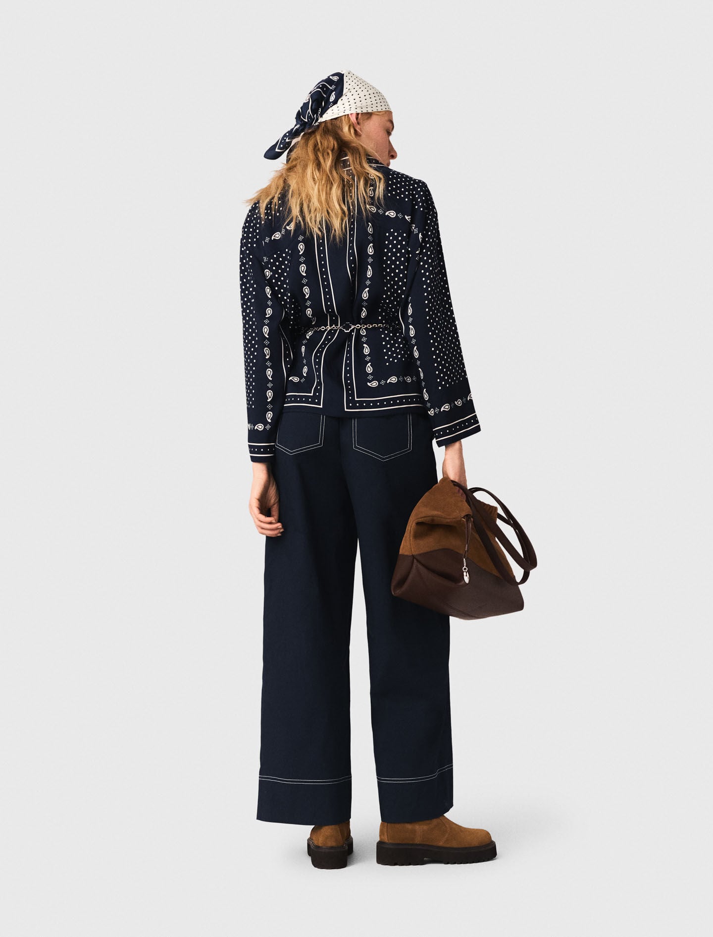 Maje Flowing printed shirt