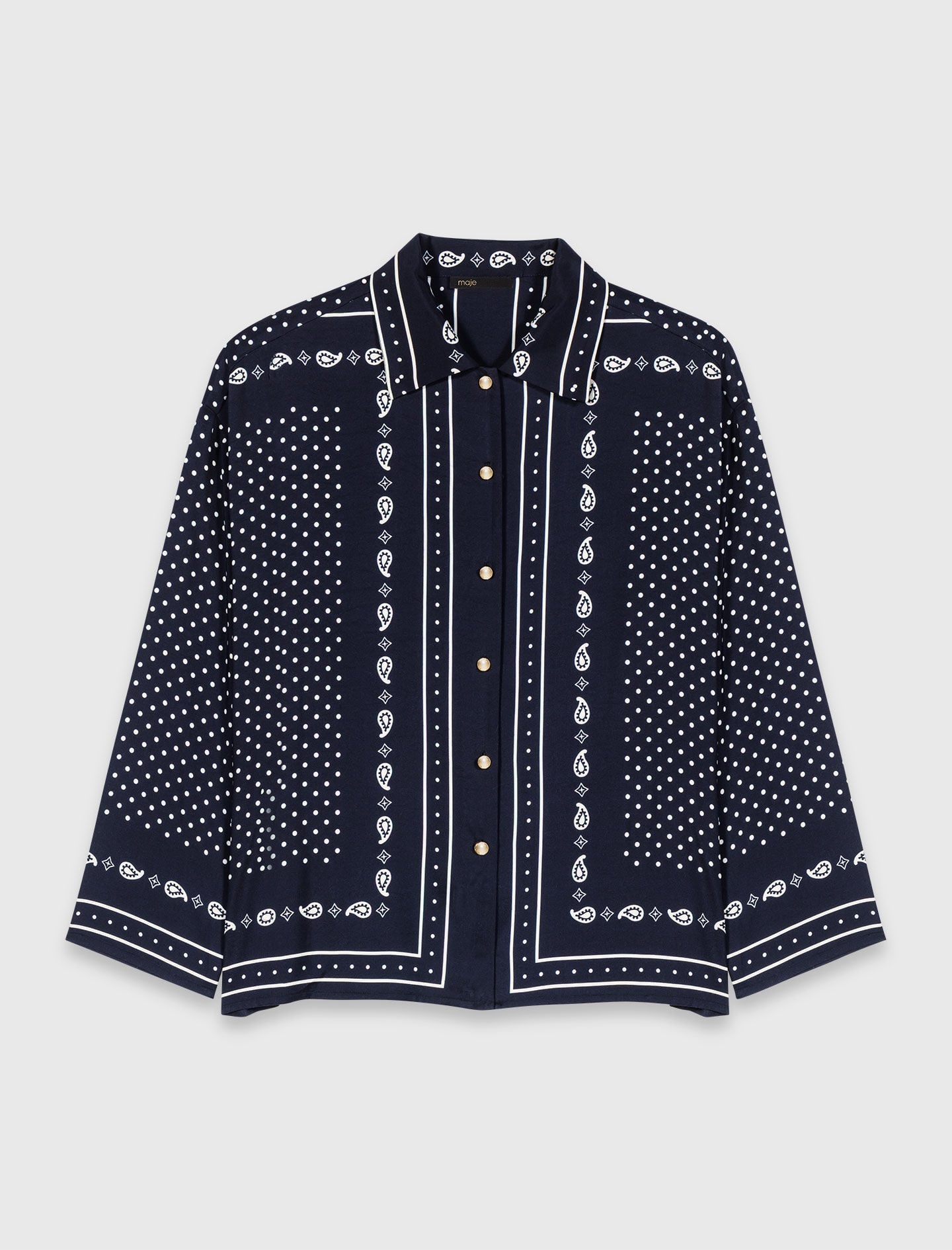 Maje Flowing printed shirt