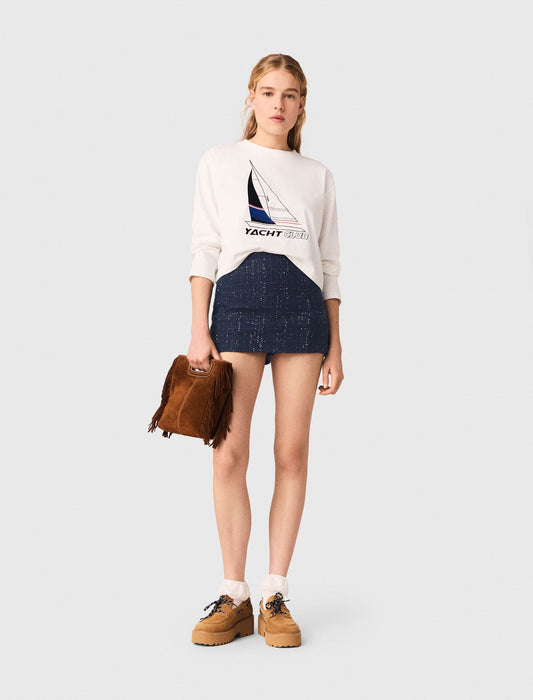 Maje Boat print T-shirt