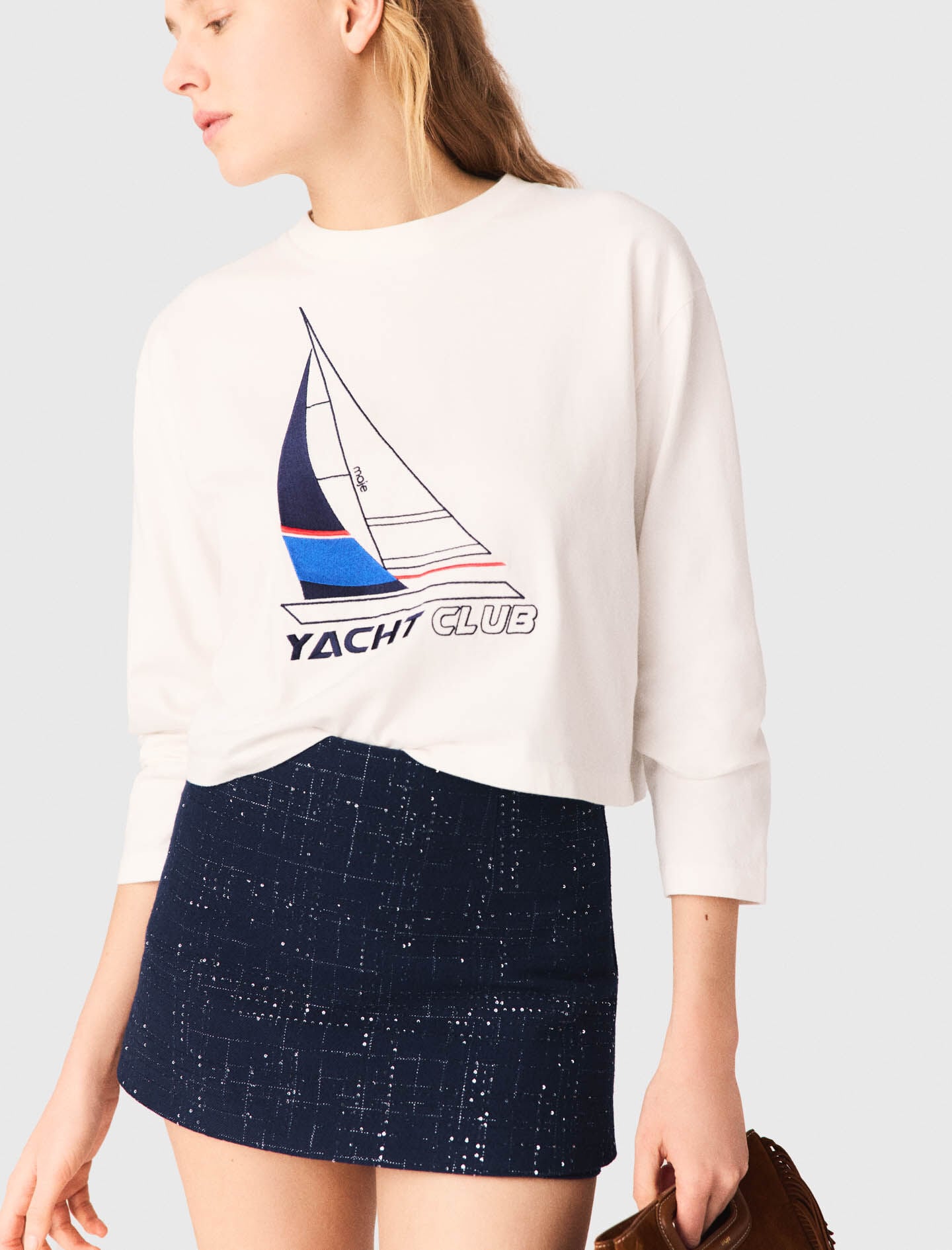 Maje Boat print T-shirt