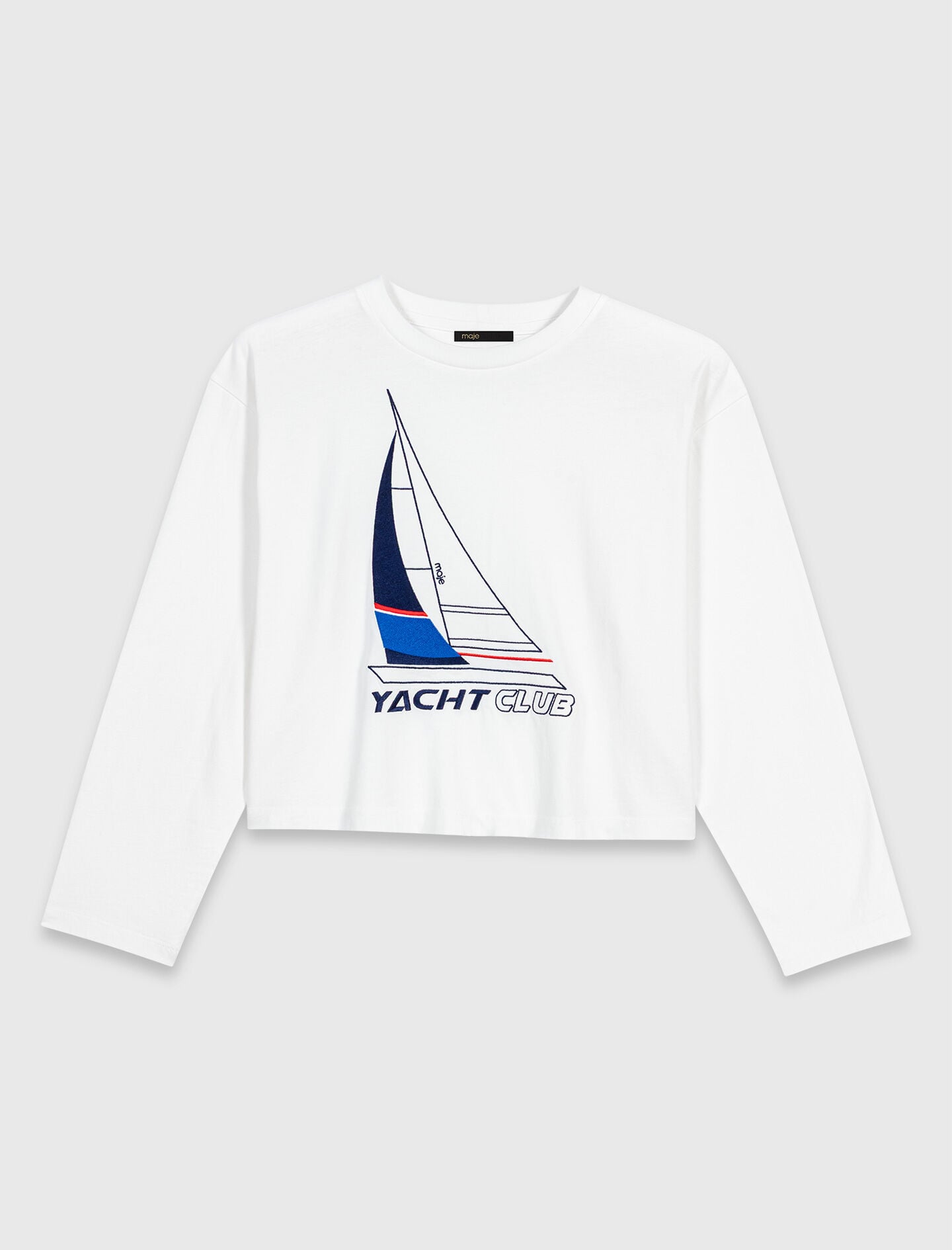 Maje Boat print T-shirt