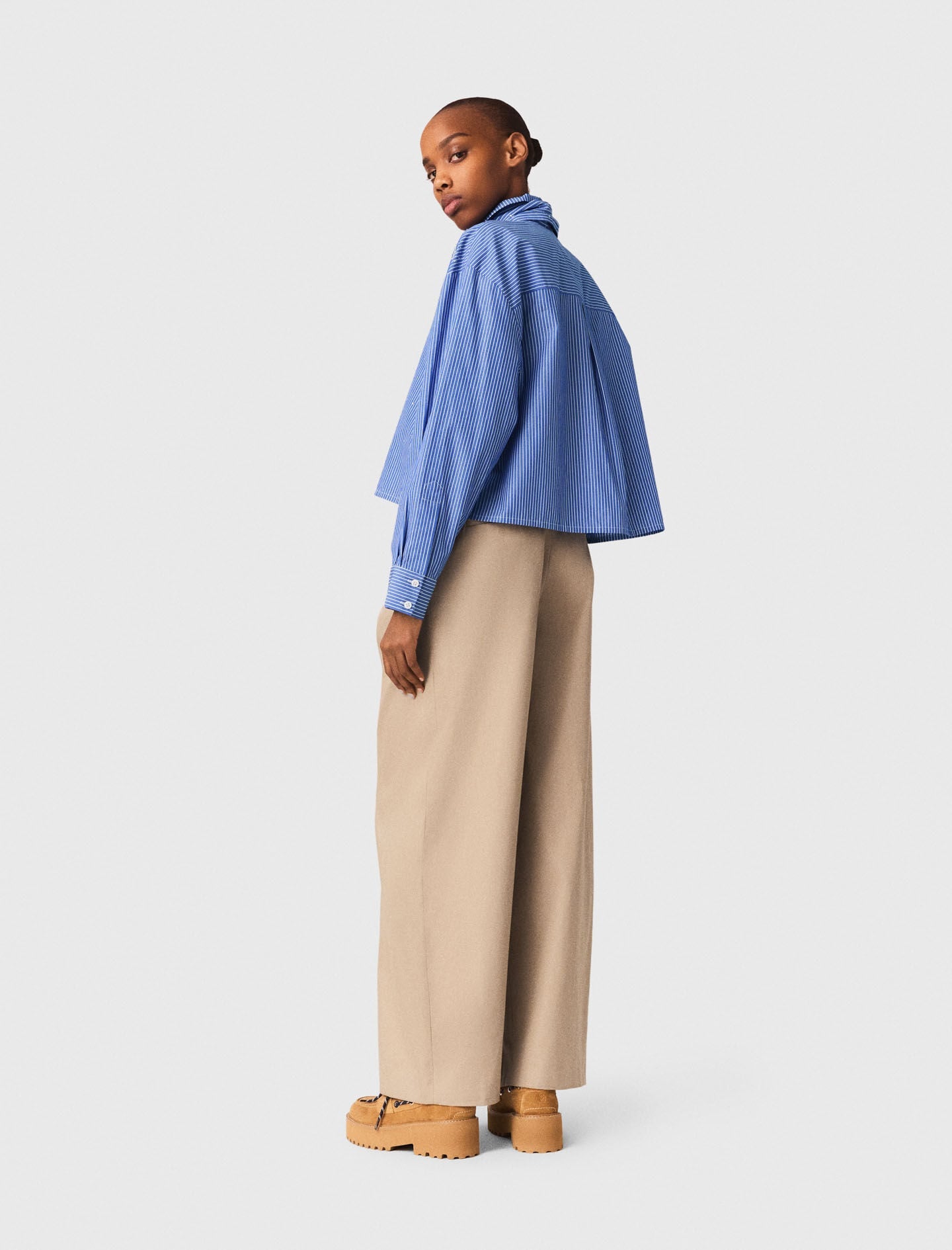 Maje Rhinestone shirt with removable tie