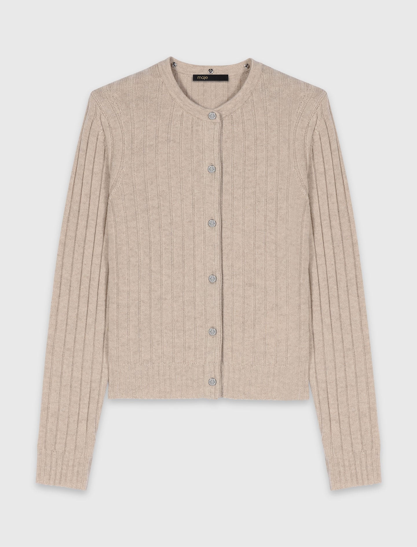 Maje Cardigan with removable pearl collar