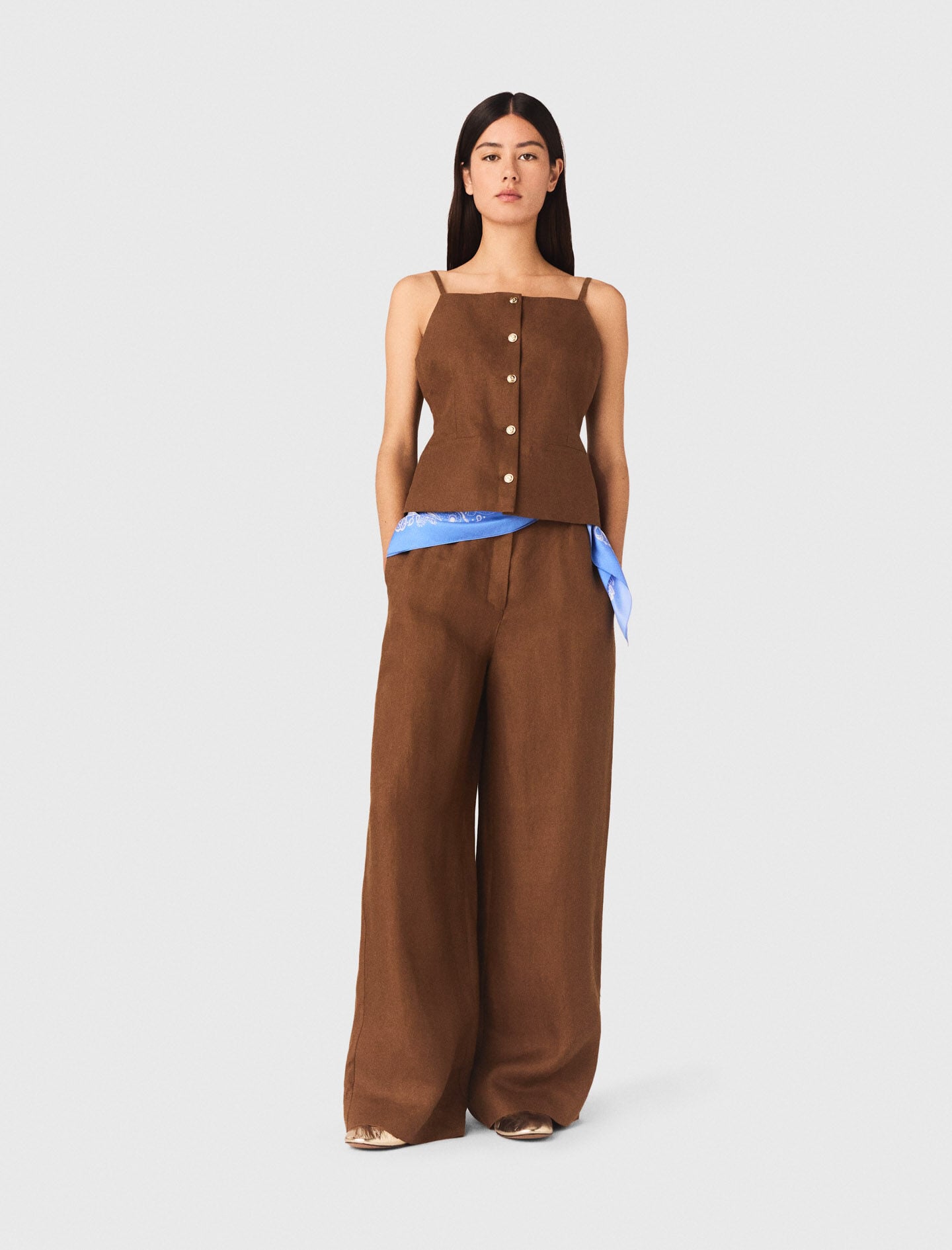 Maje Linen blend top