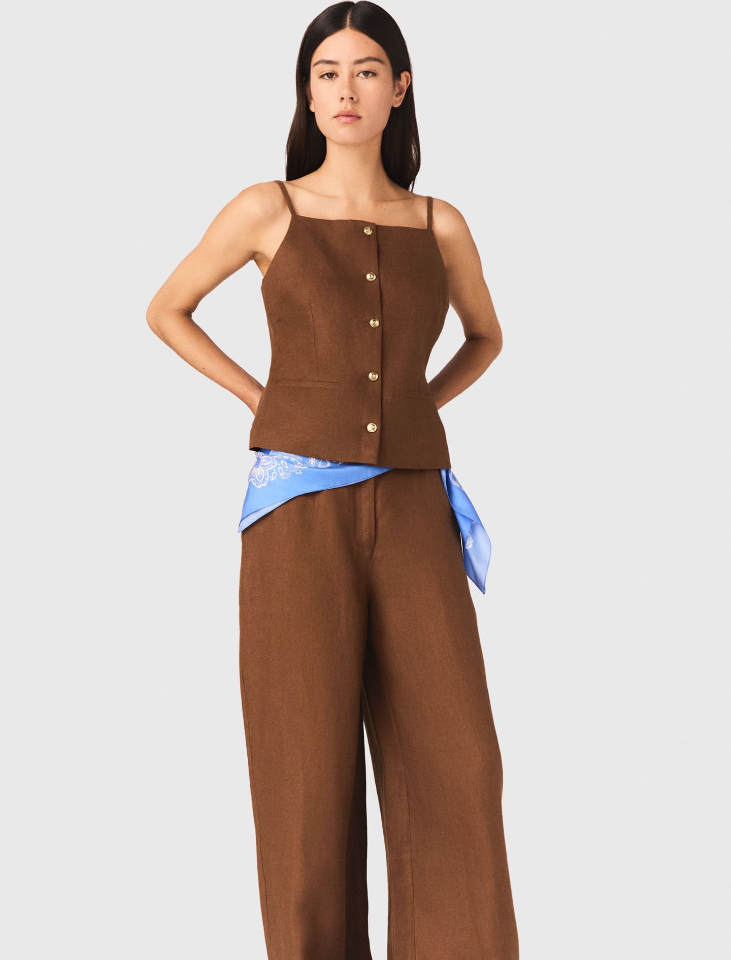 Maje Linen blend top