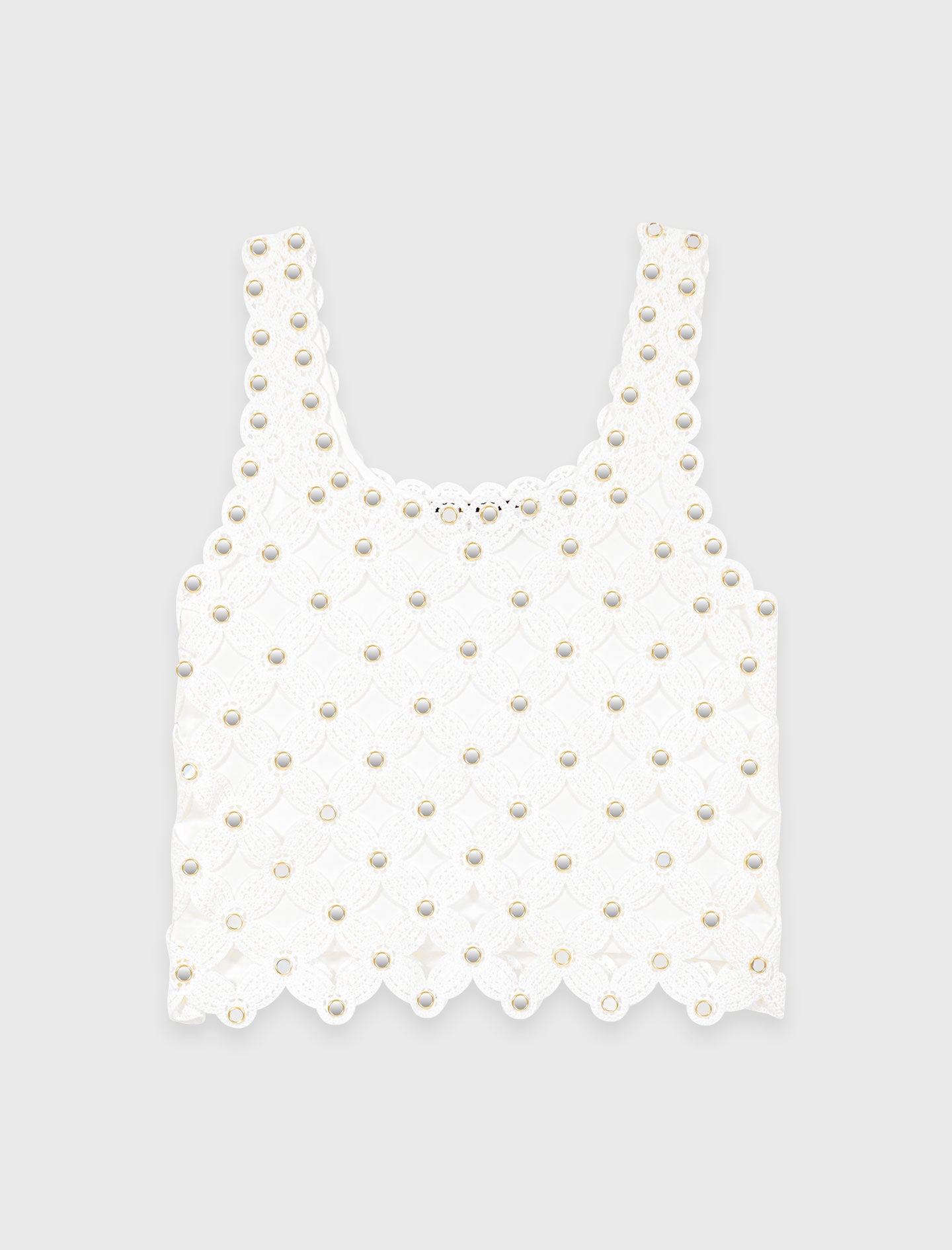Maje Mirrored crochet top