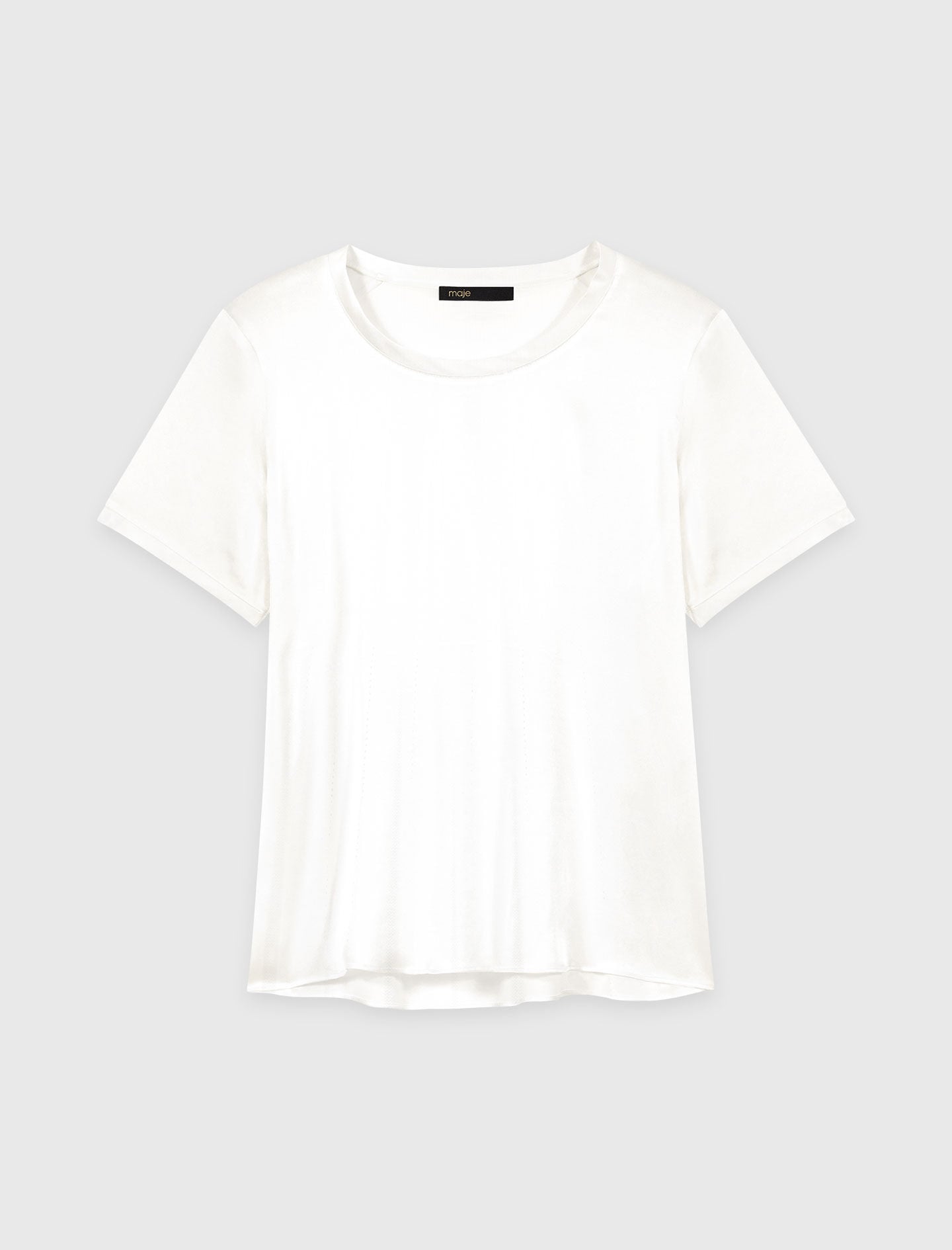 Maje Short-sleeved silk top