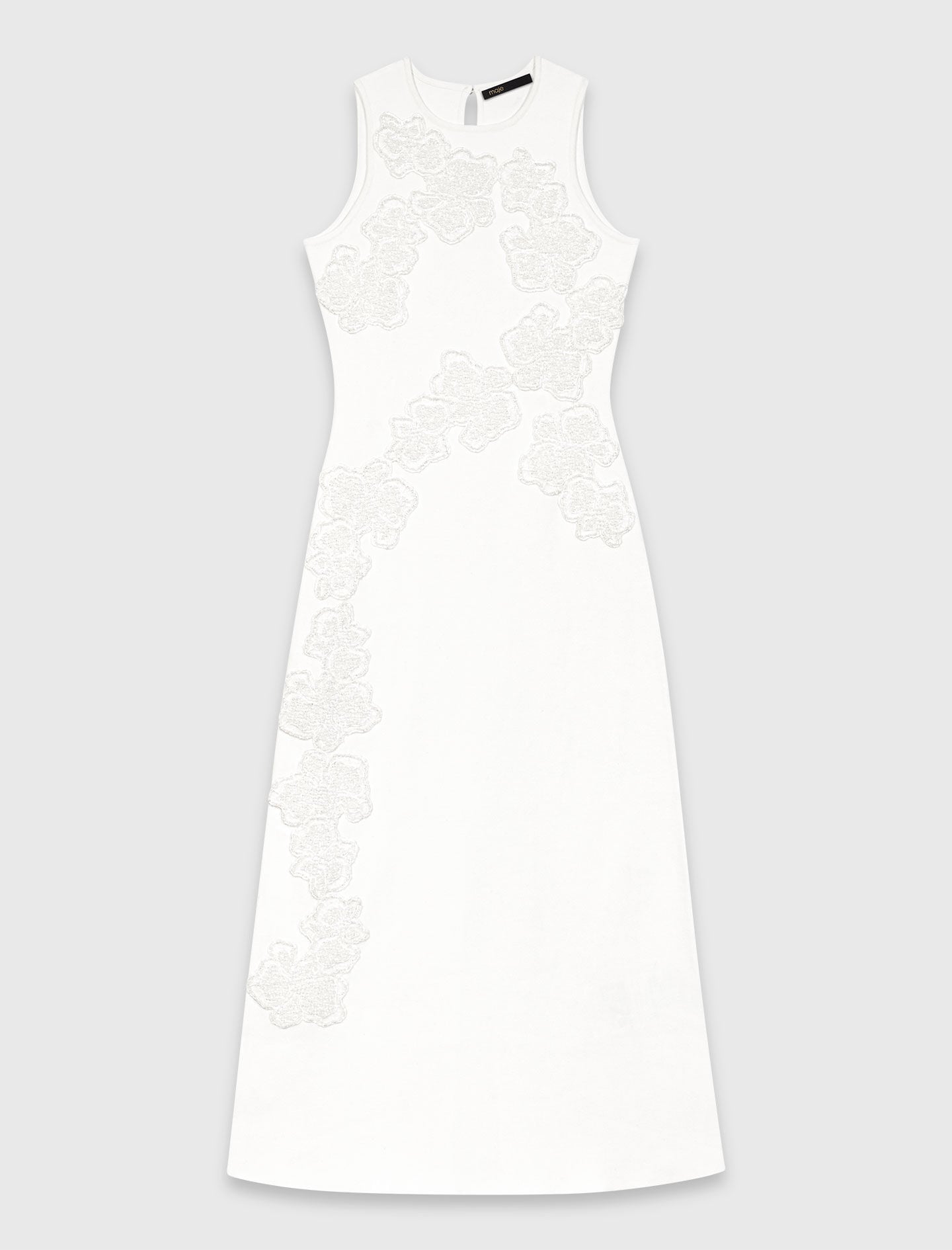 Maje Beaded embroidered floral dress