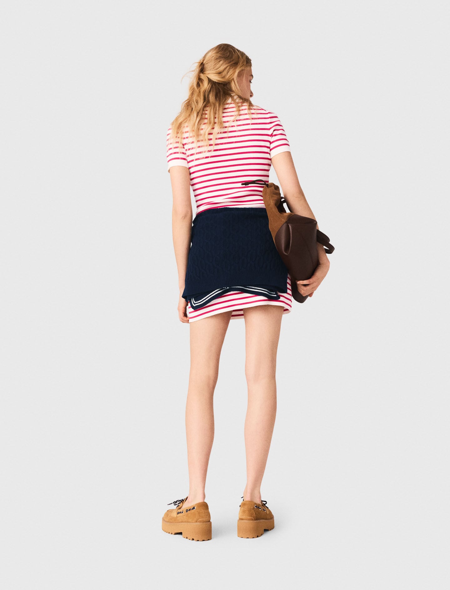Maje Striped polo dress