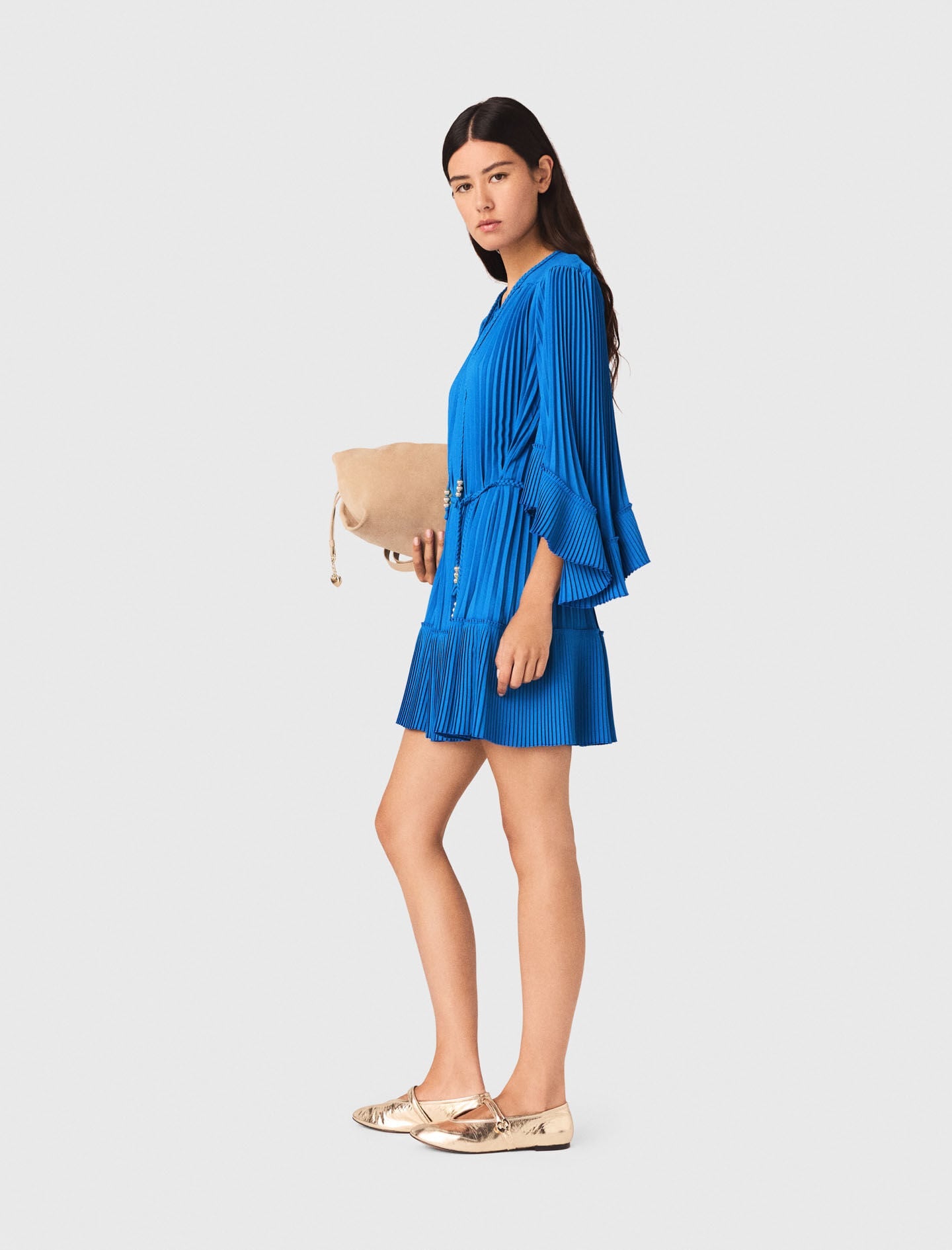 Maje Short pleated dress