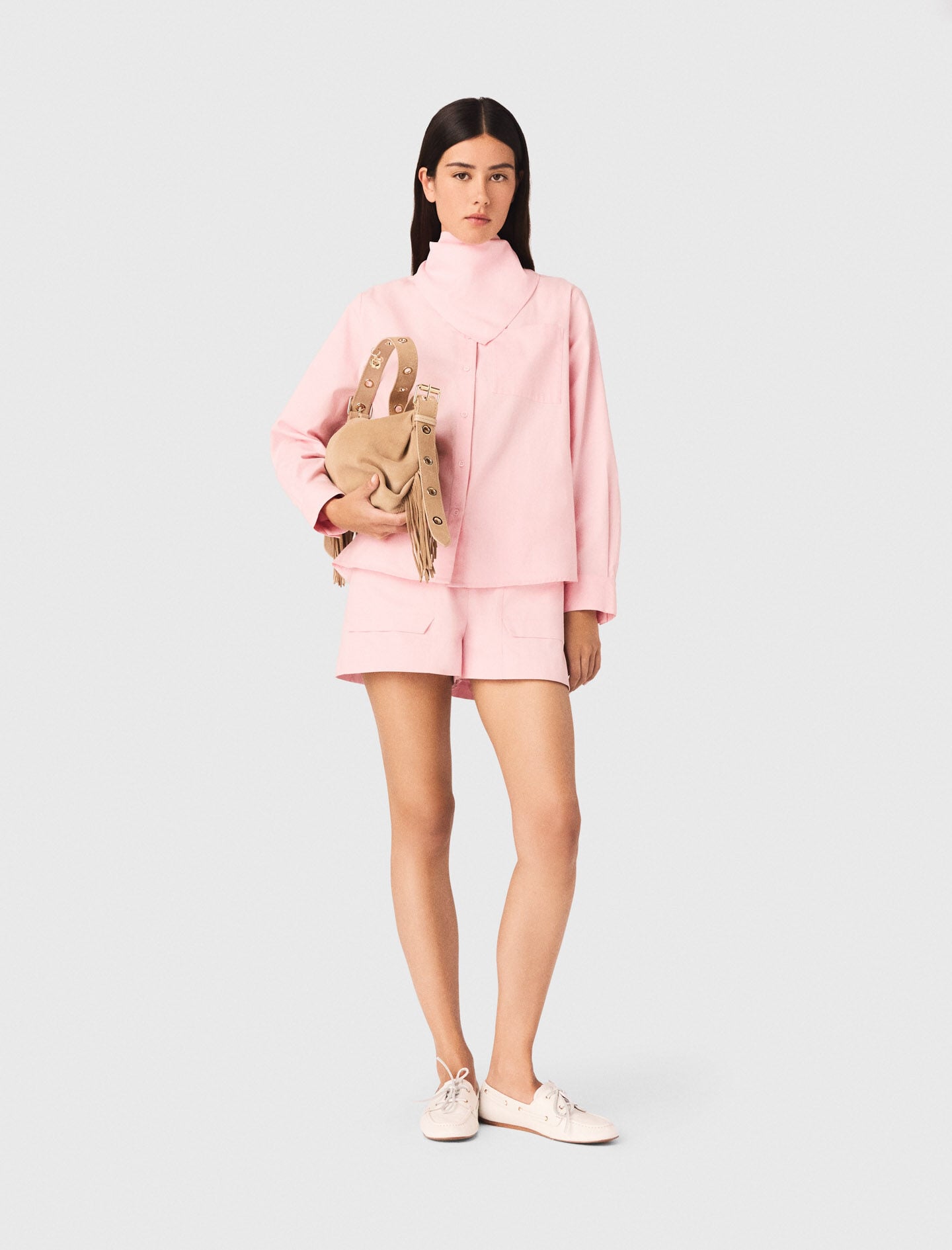 Maje Shirt with removable scarf