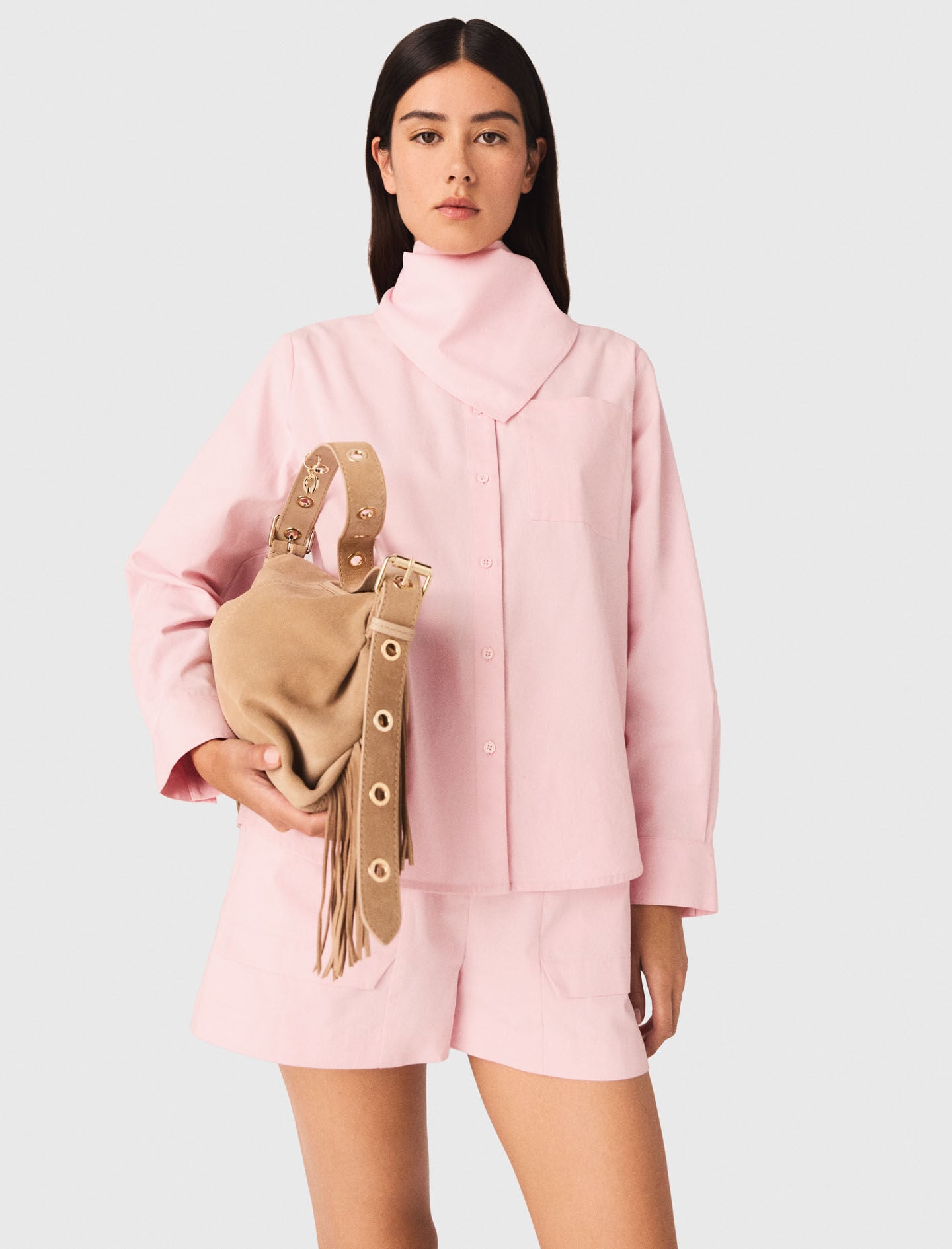 Maje Shirt with removable scarf