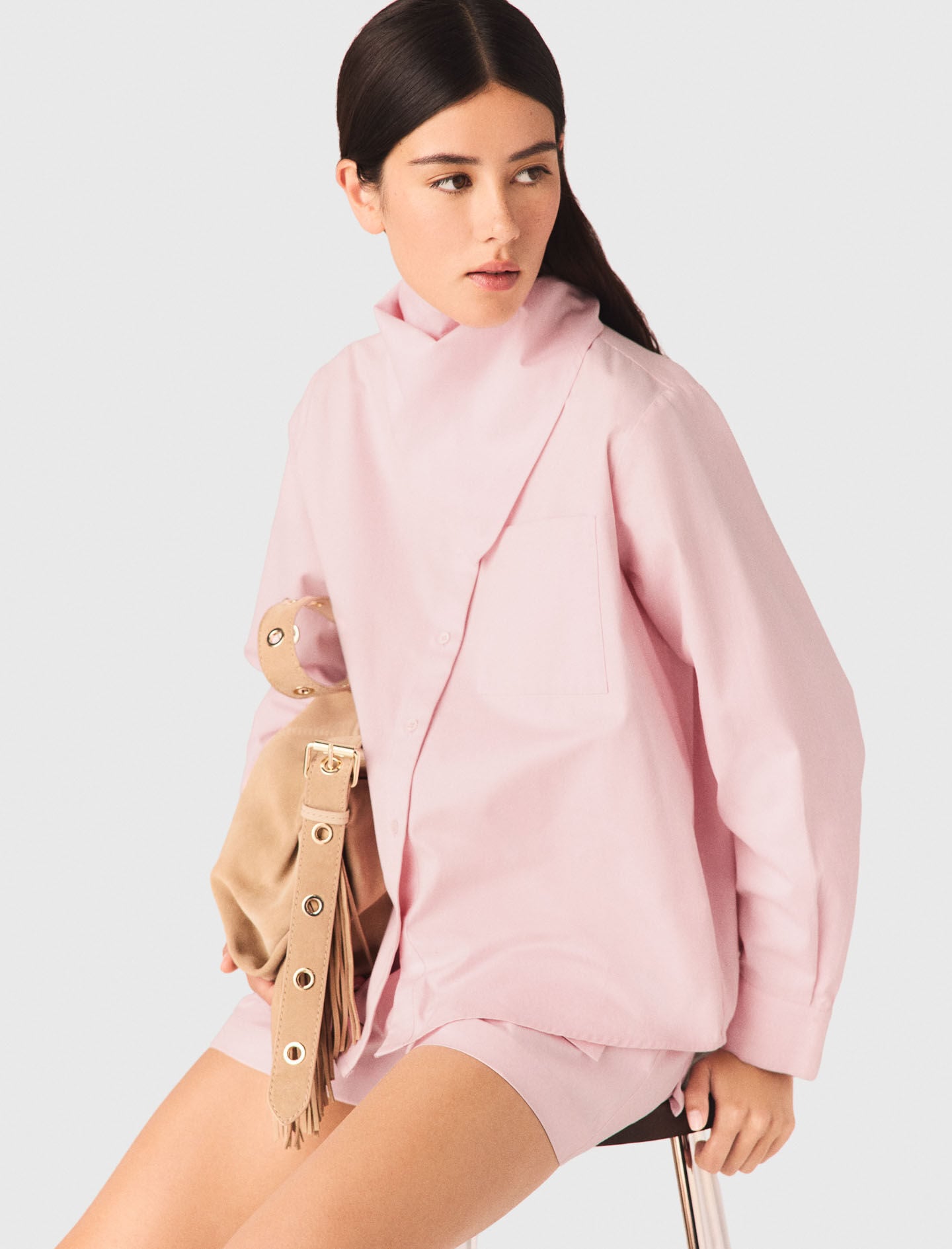 Maje Shirt with removable scarf