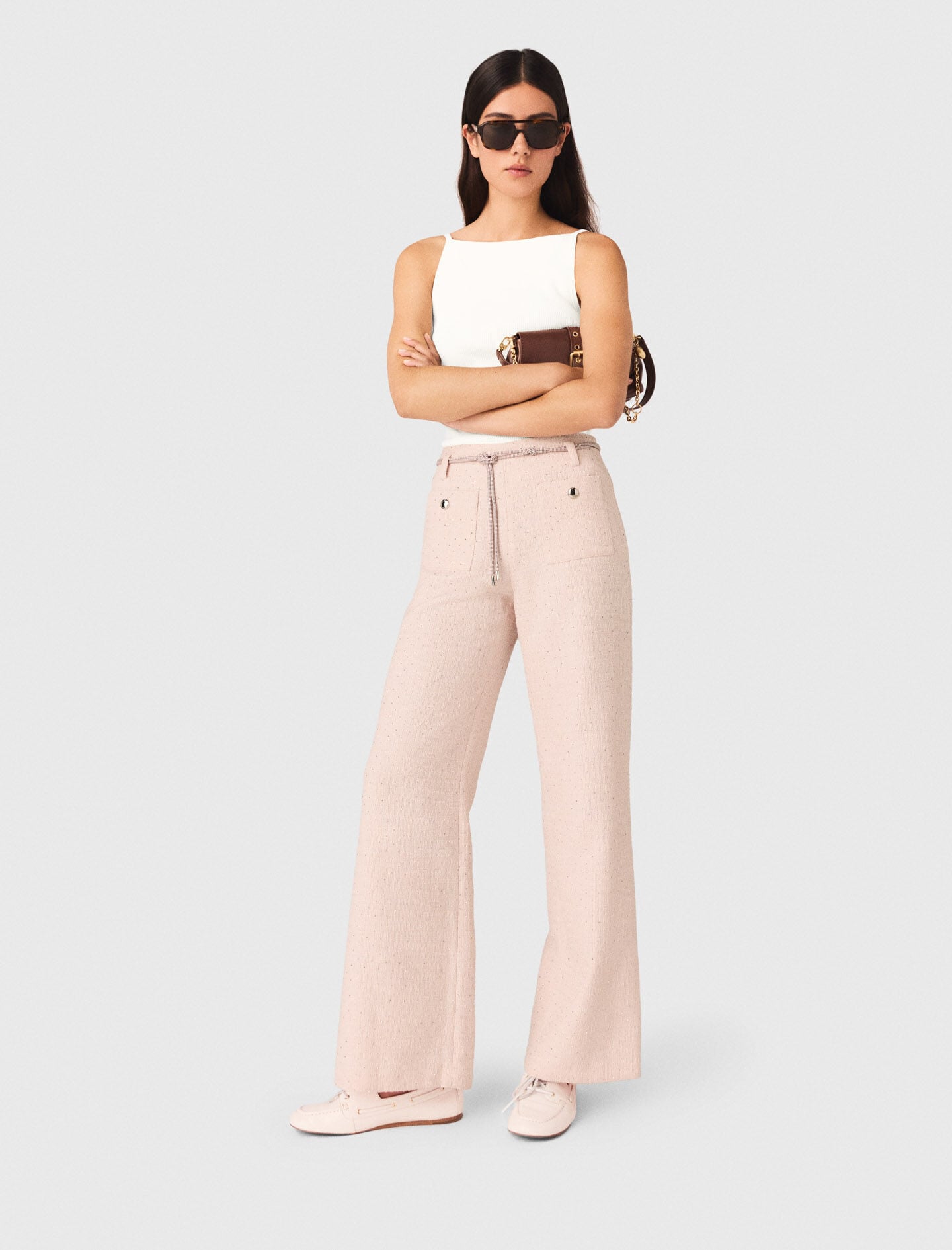 Maje Tweed trousers