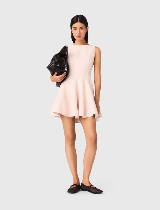 Maje Short flared tweed dress