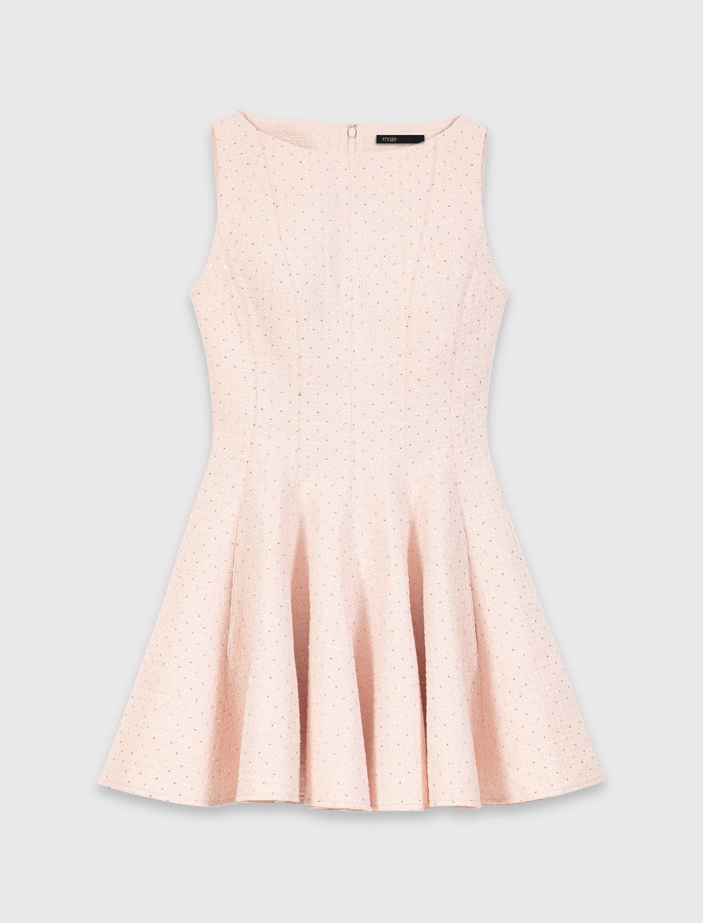 Maje Short flared tweed dress