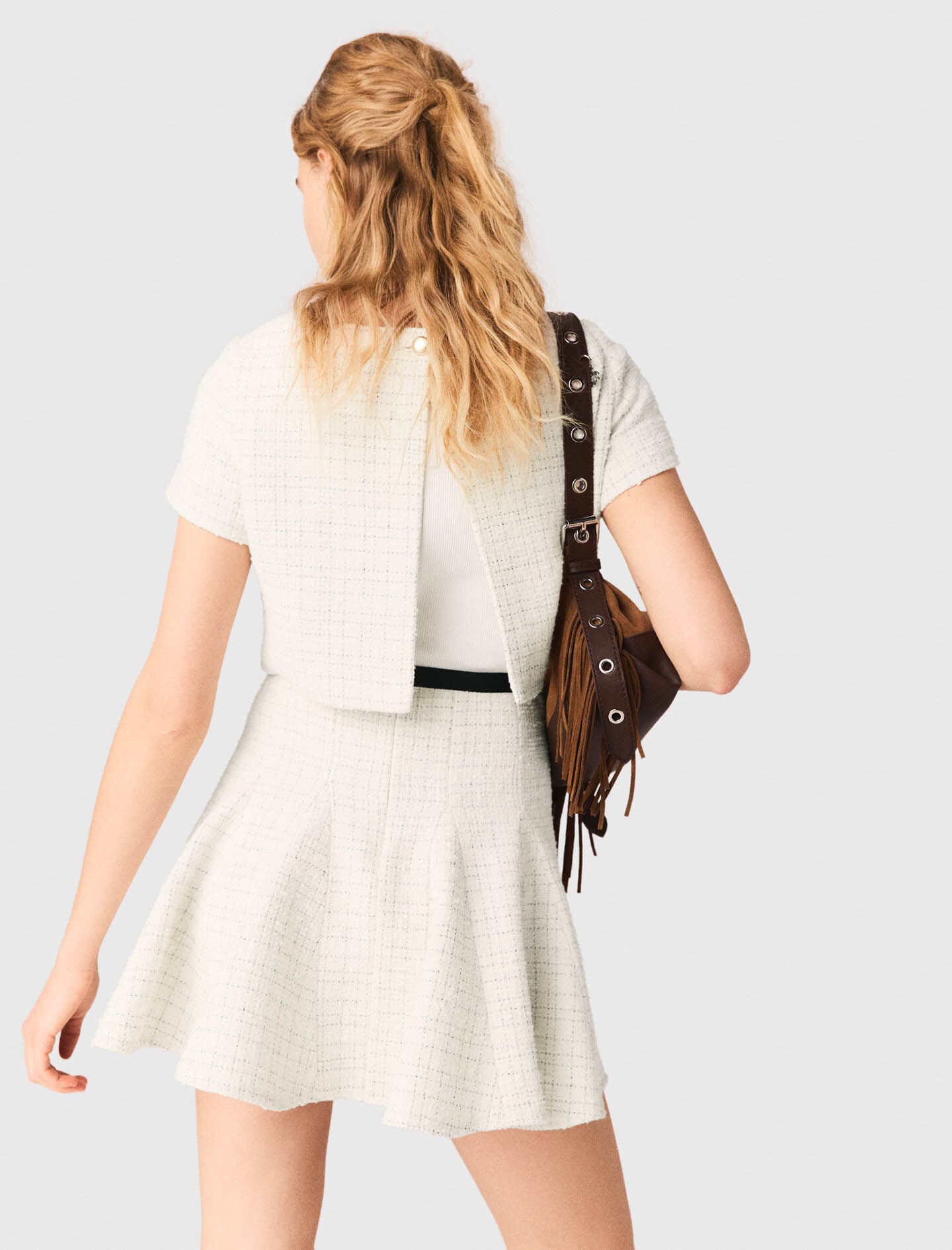 Maje 2-in-1 tweed dress