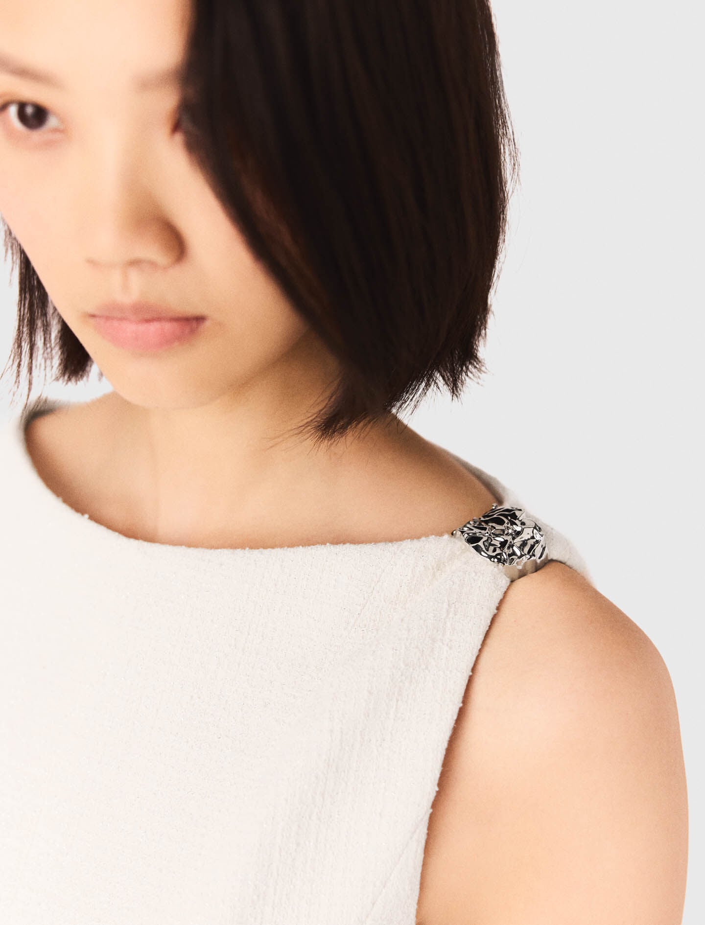 Maje Short flared tweed dress