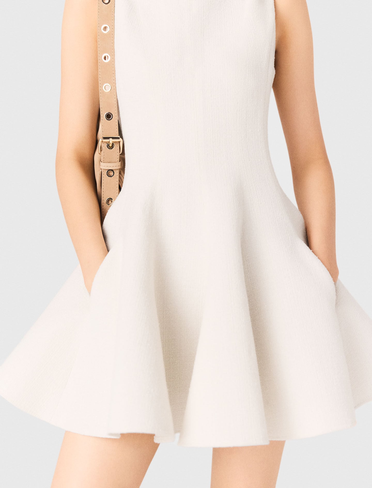 Maje Short flared tweed dress