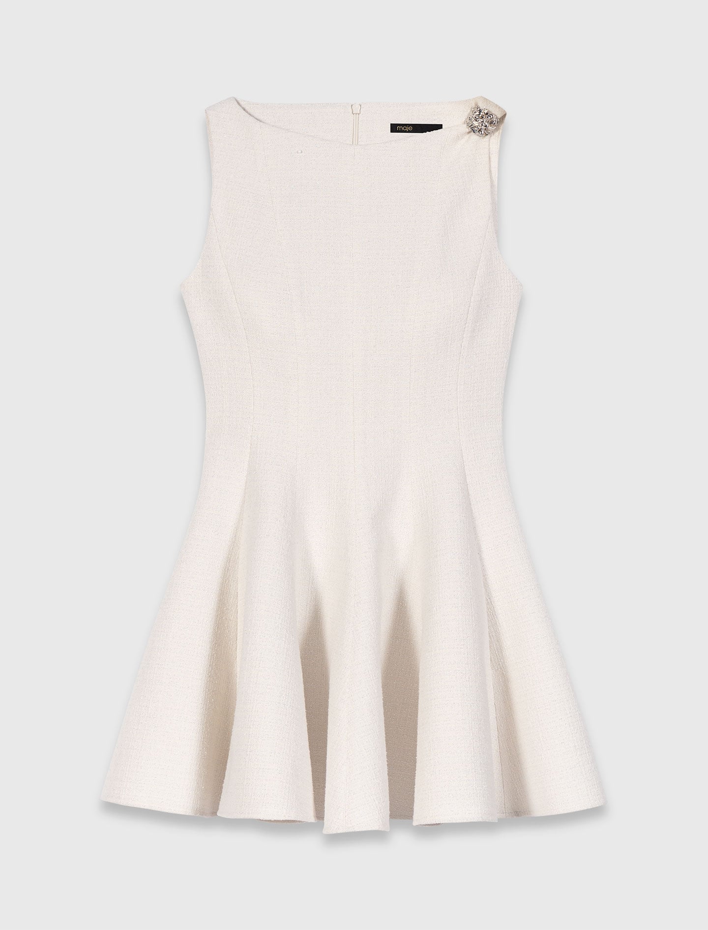 Maje Short flared tweed dress
