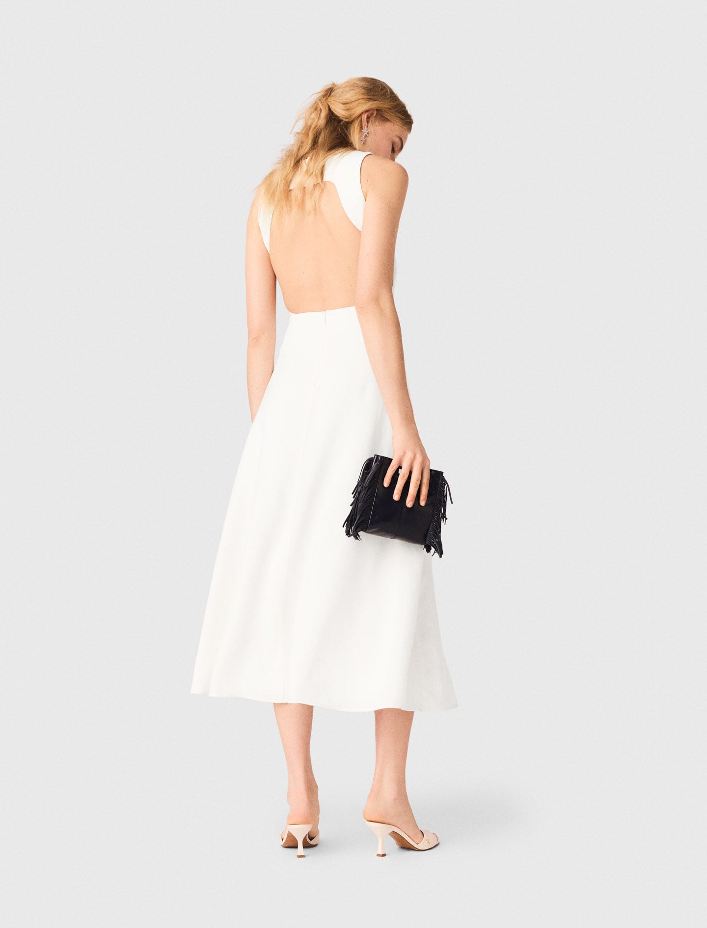 Maje Backless midi dress