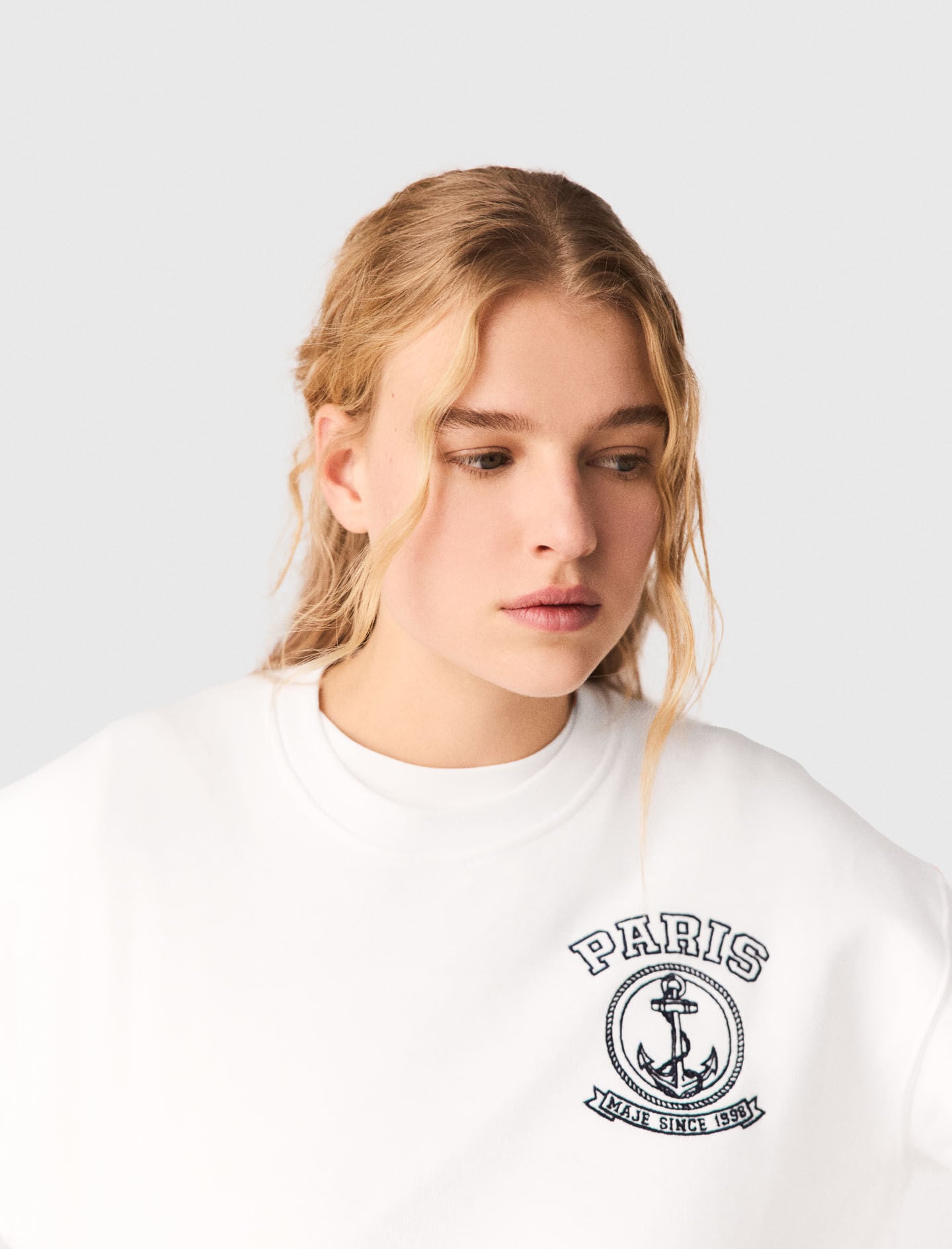Maje Sailor print sweatshirt