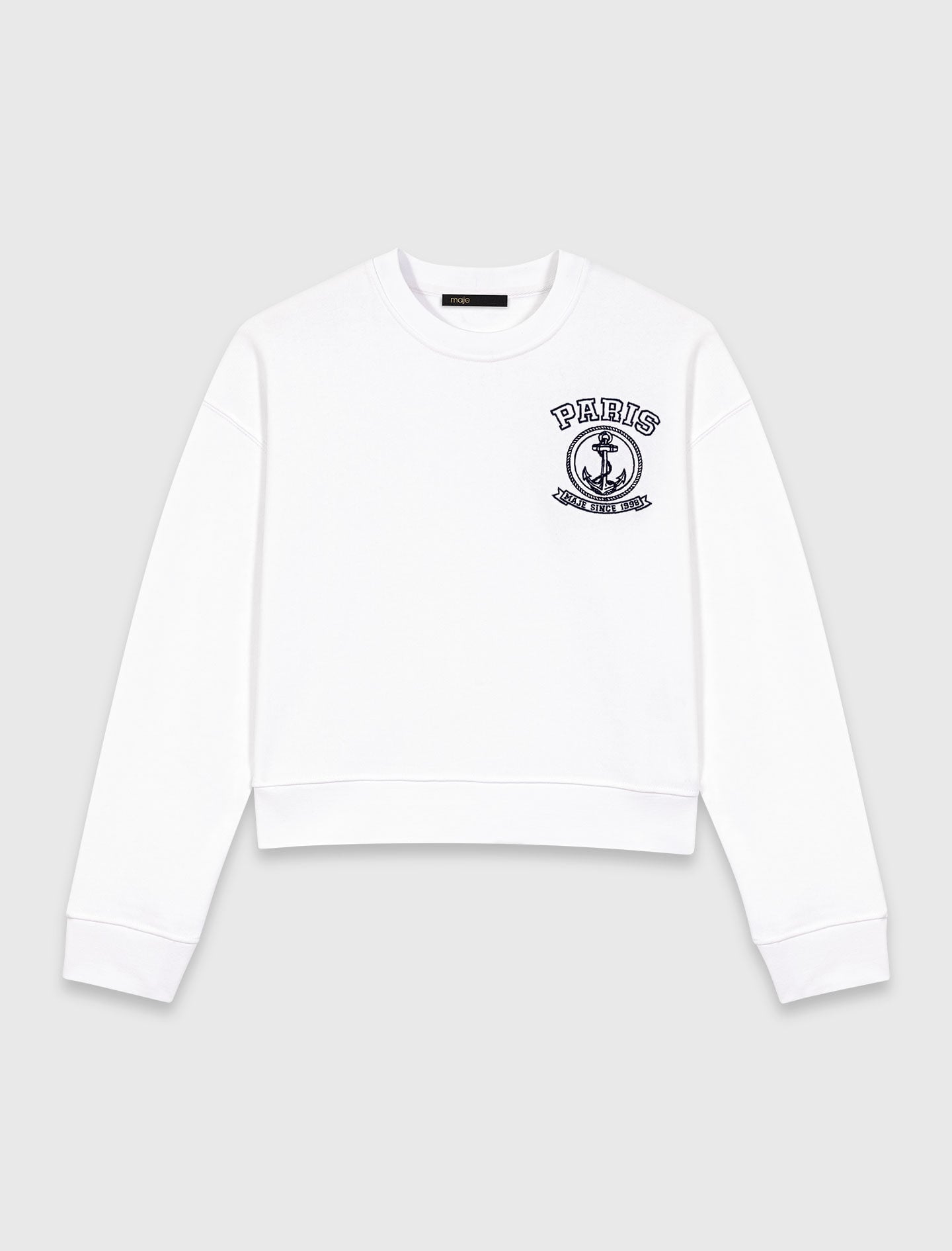 Maje Sailor print sweatshirt