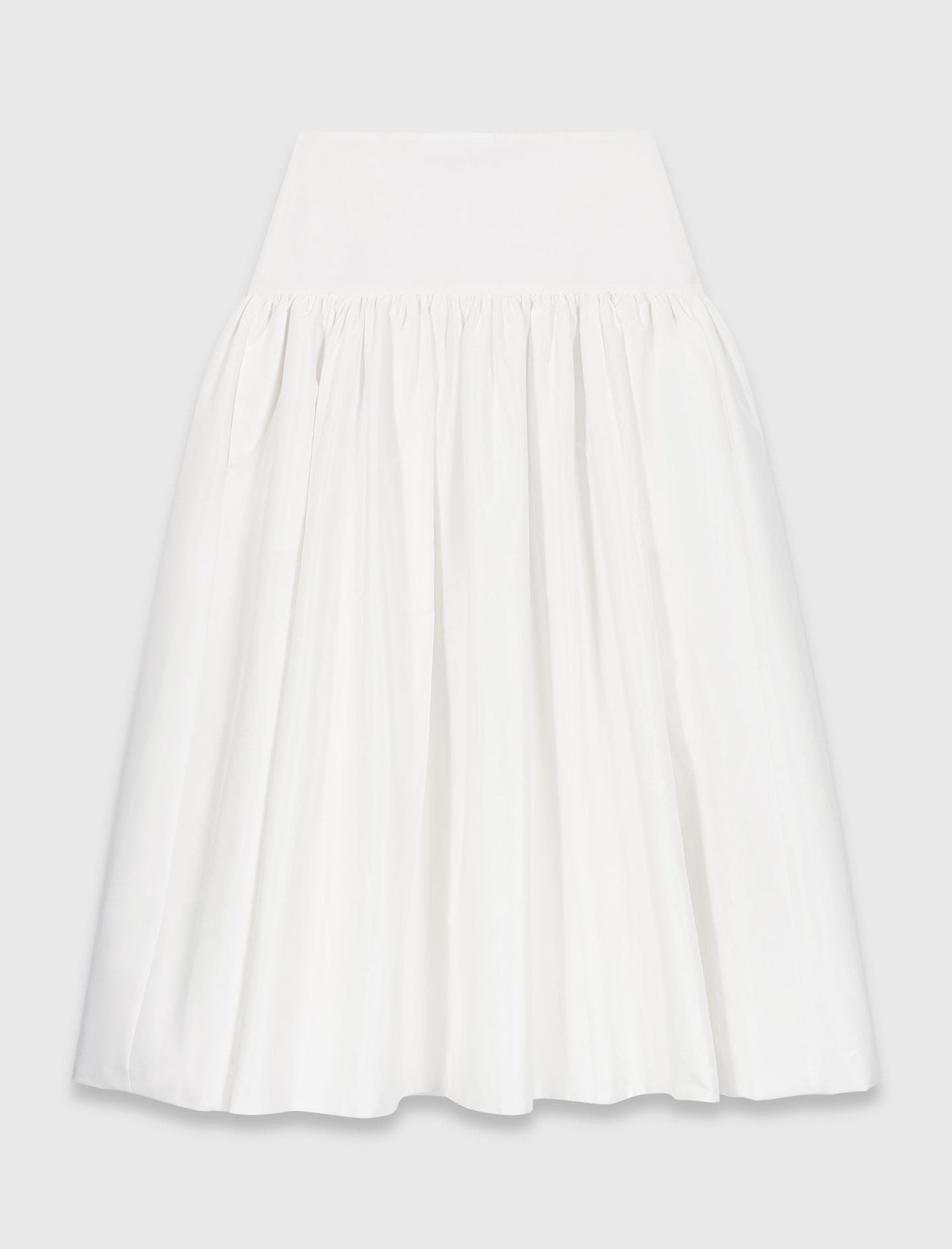 Maje Long taffeta skirt