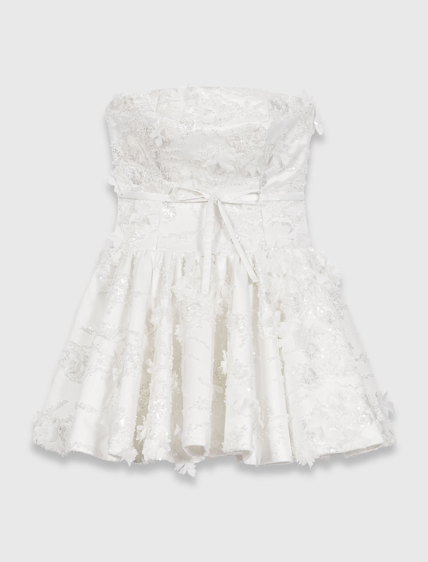 Maje Short embroidered bustier dress