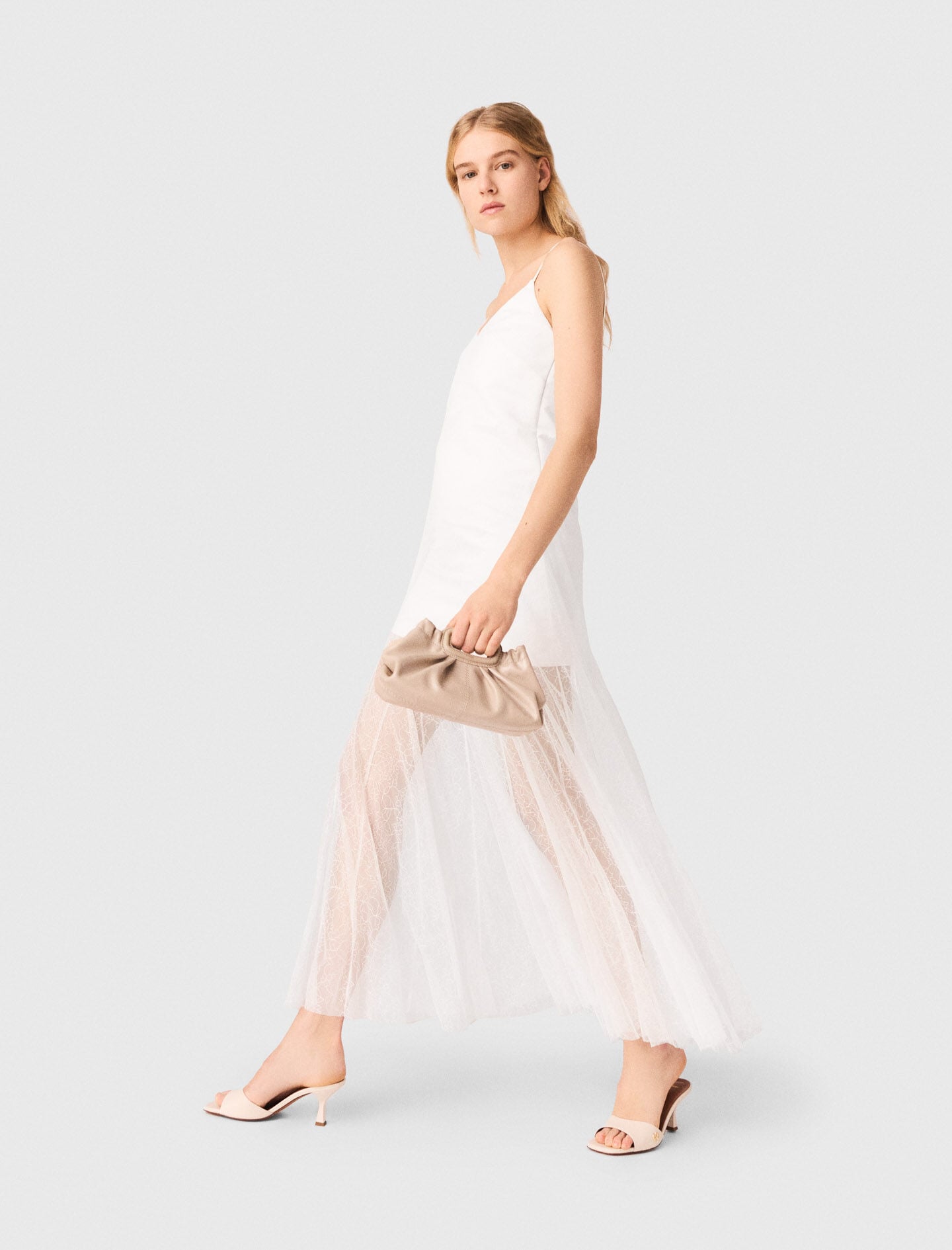 Maje Taffeta and lace dress