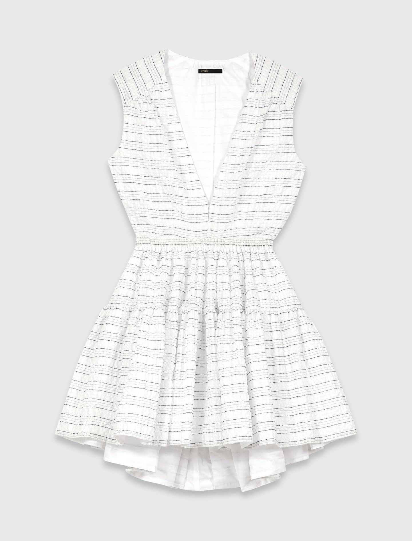 Maje Short flared open-back dress