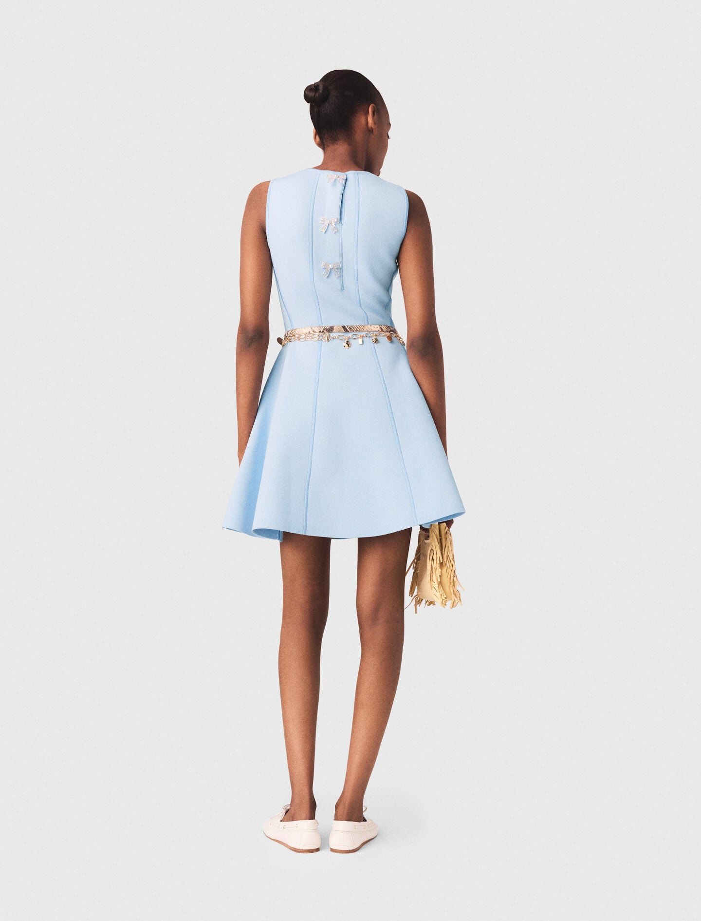 Maje Skater dress with jewelled bows