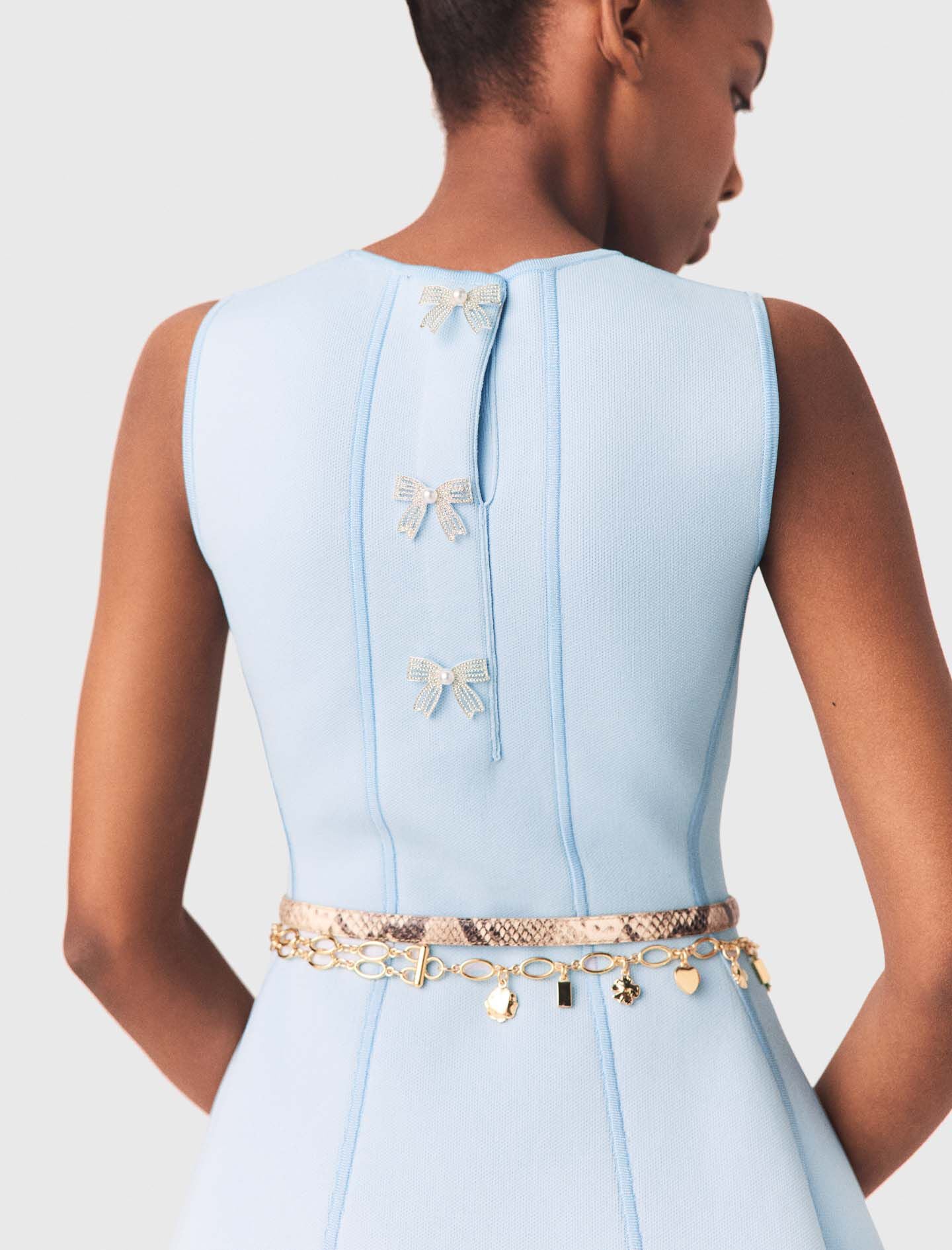 Maje Skater dress with jewelled bows