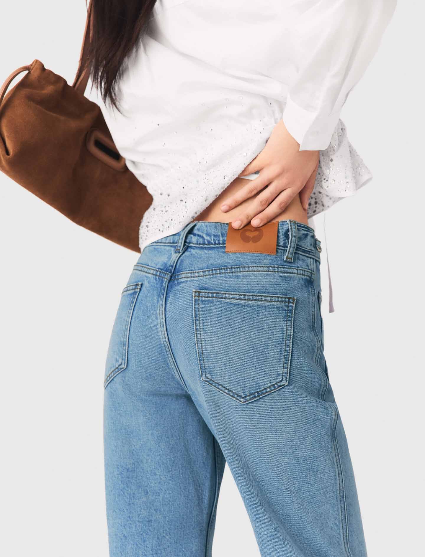 Maje Straight jeans with chains