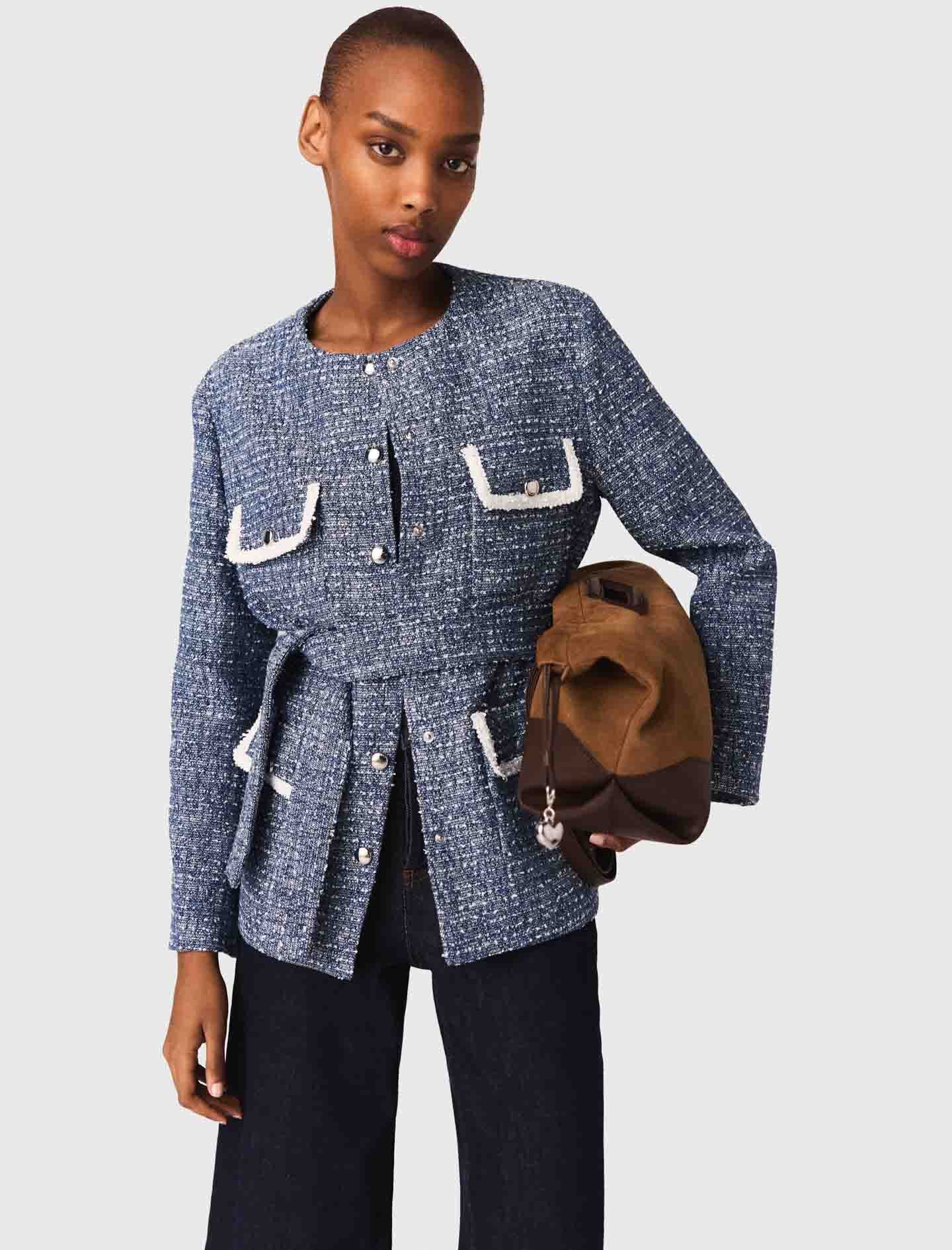 Maje 4-pocket tweed jacket