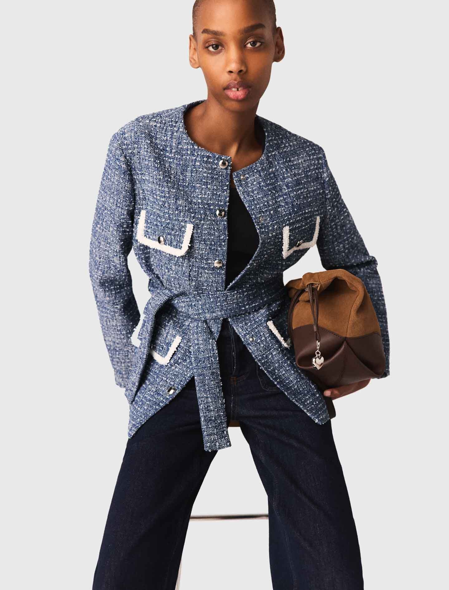 Maje 4-pocket tweed jacket