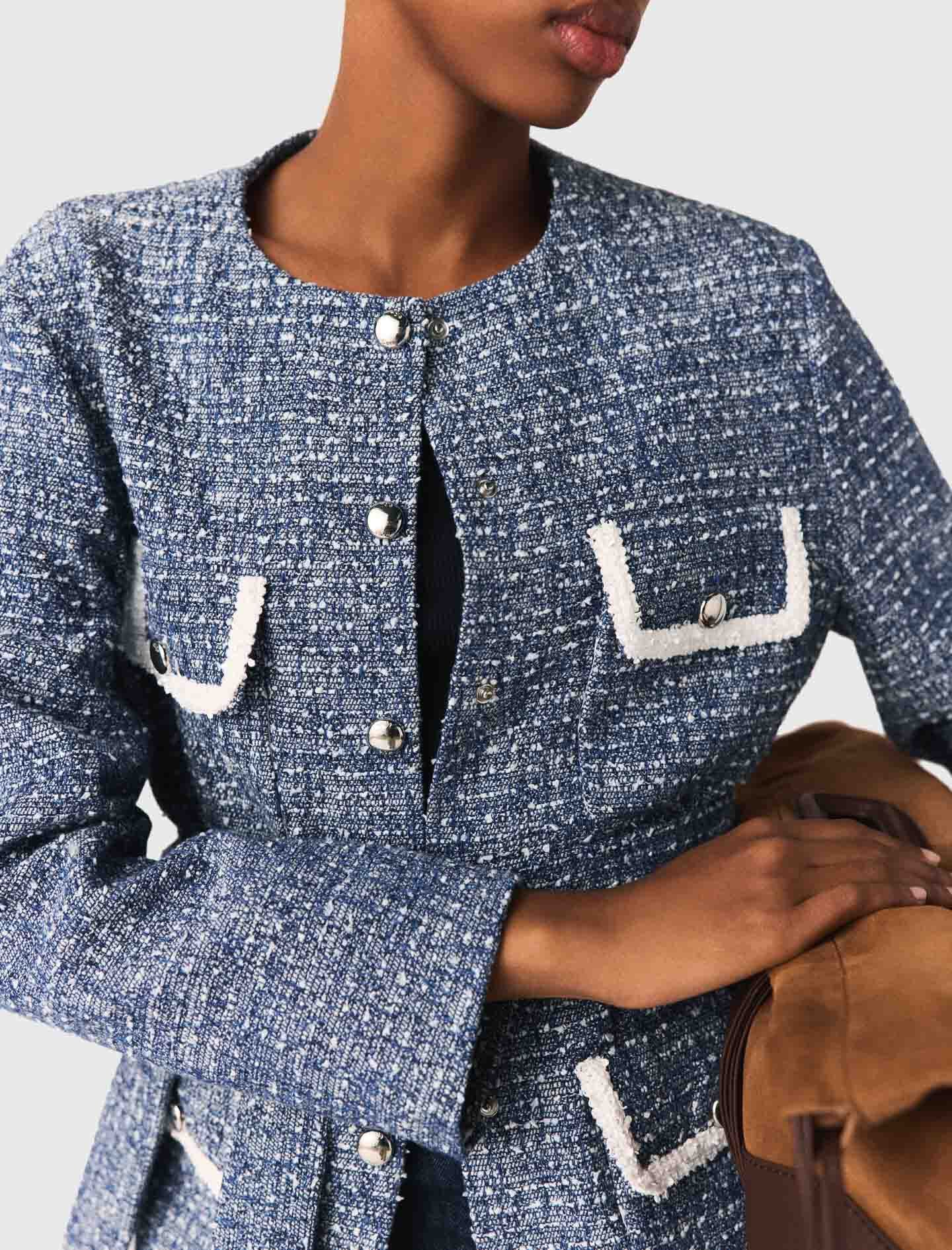 Maje 4-pocket tweed jacket