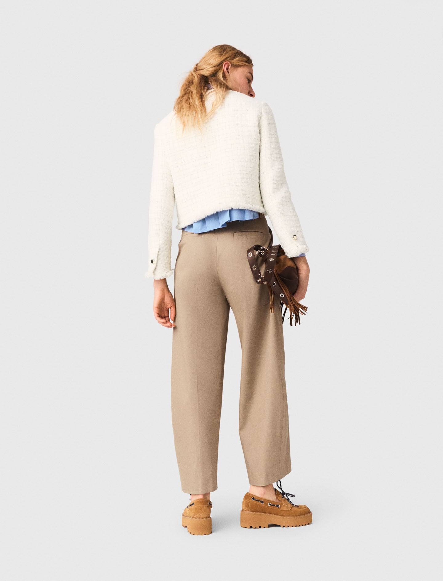 Maje Cropped tweed jacket