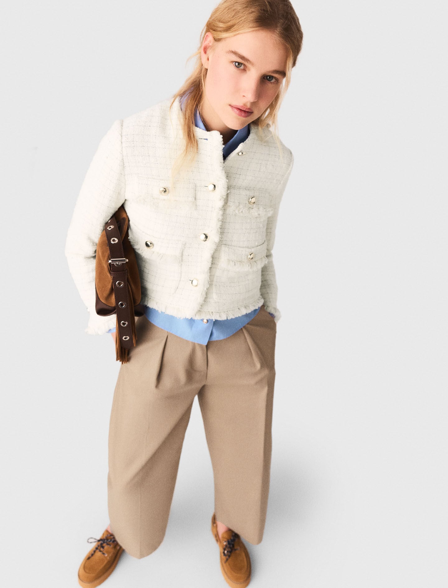 Maje Cropped tweed jacket