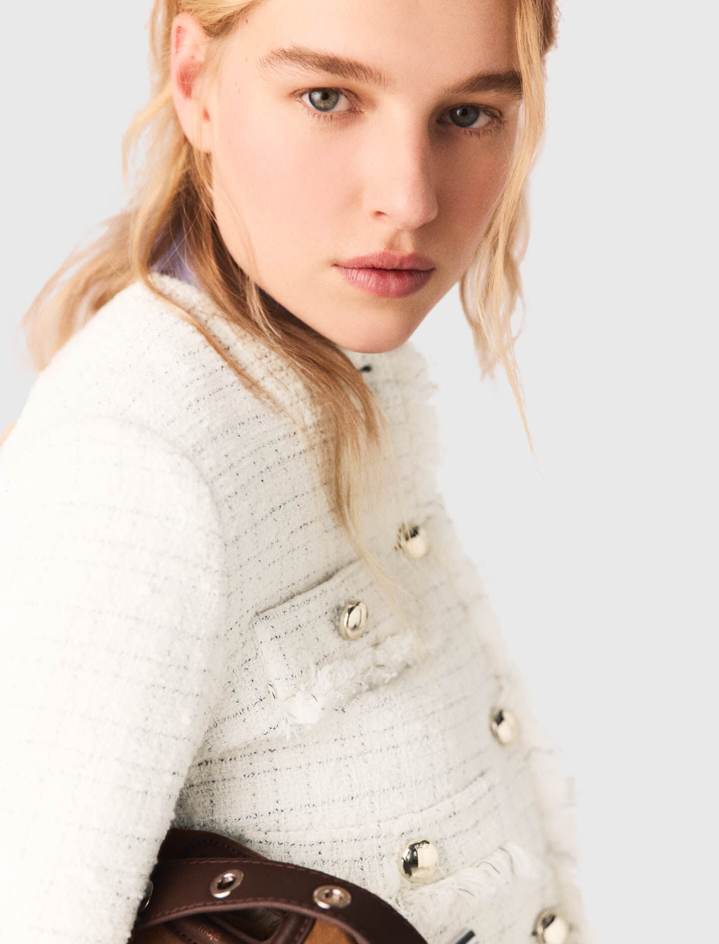 Maje Cropped tweed jacket